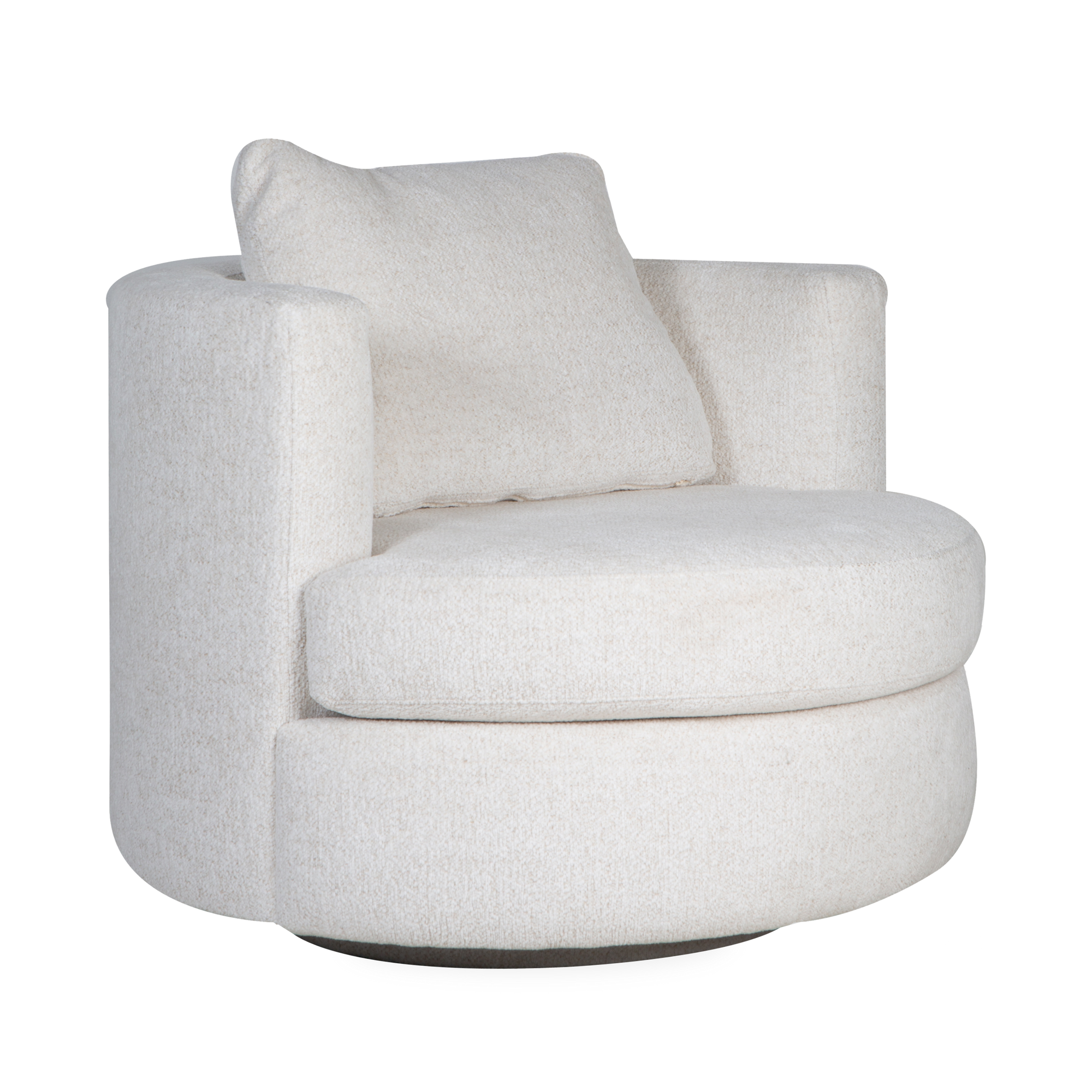 Curvy and comfy, the Emma Swivel Chair is perfect for everyday comfort.
