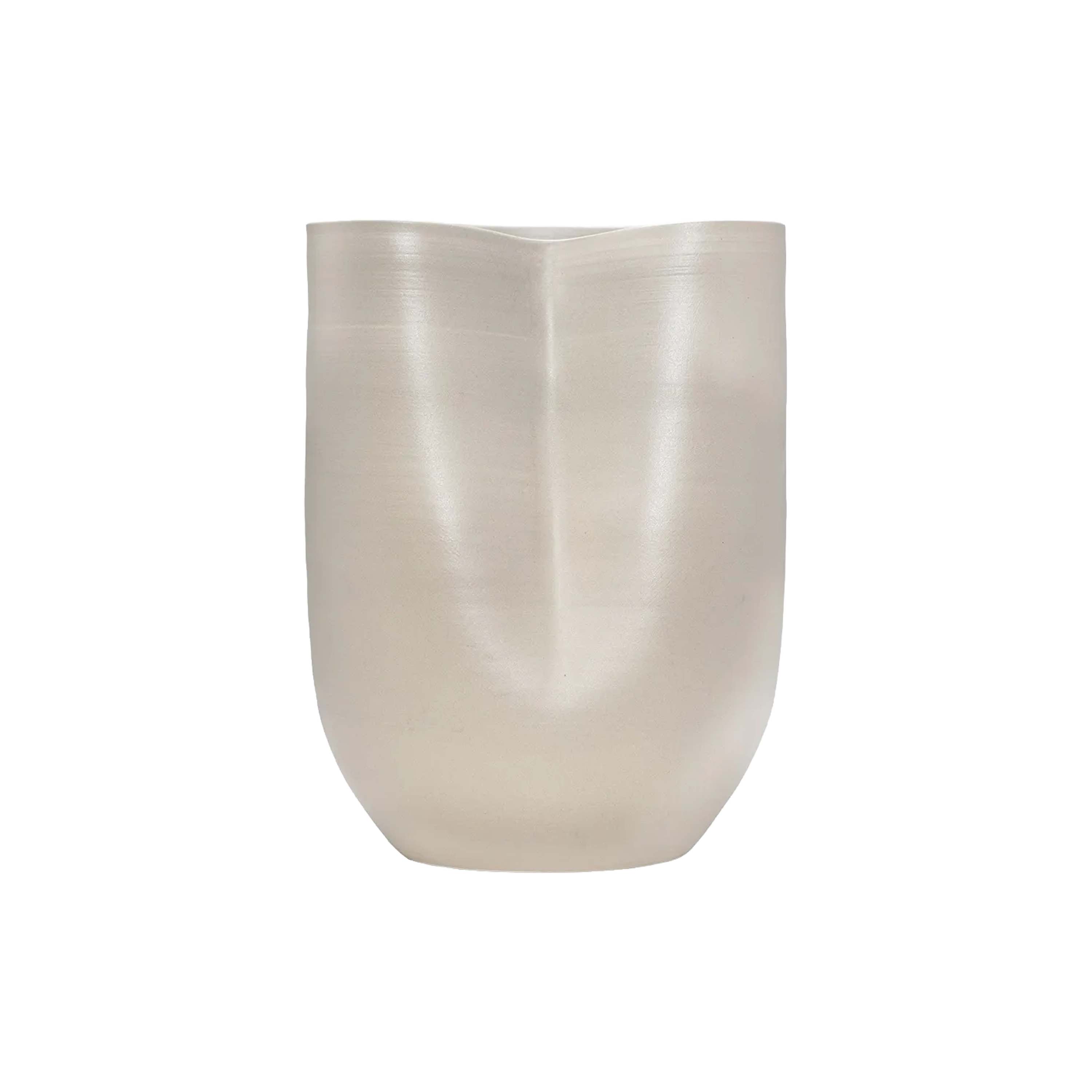 Sculpted Ceramic Tall Vase