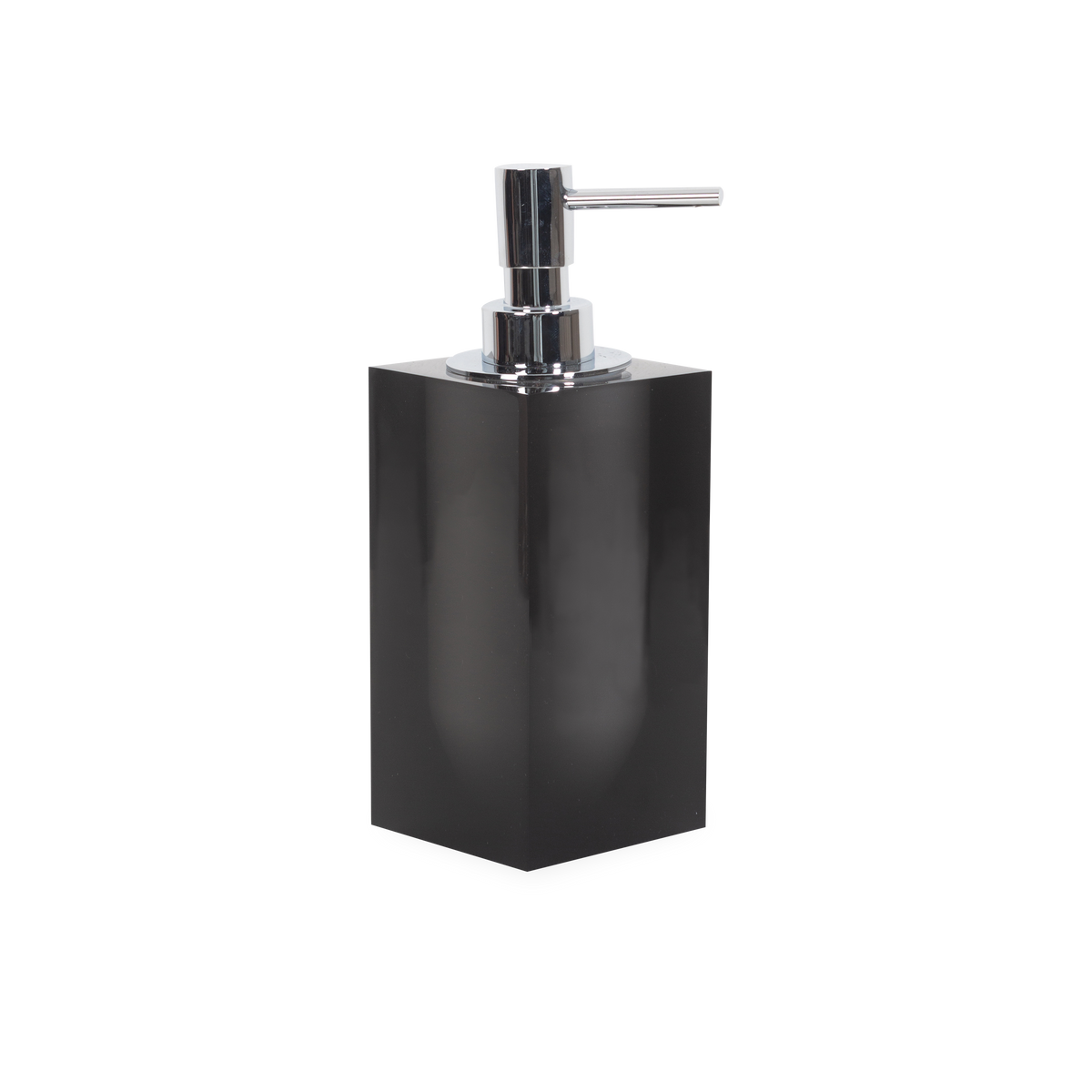 A thick, acrylic bathroom essential with a frosted lozenge interior.