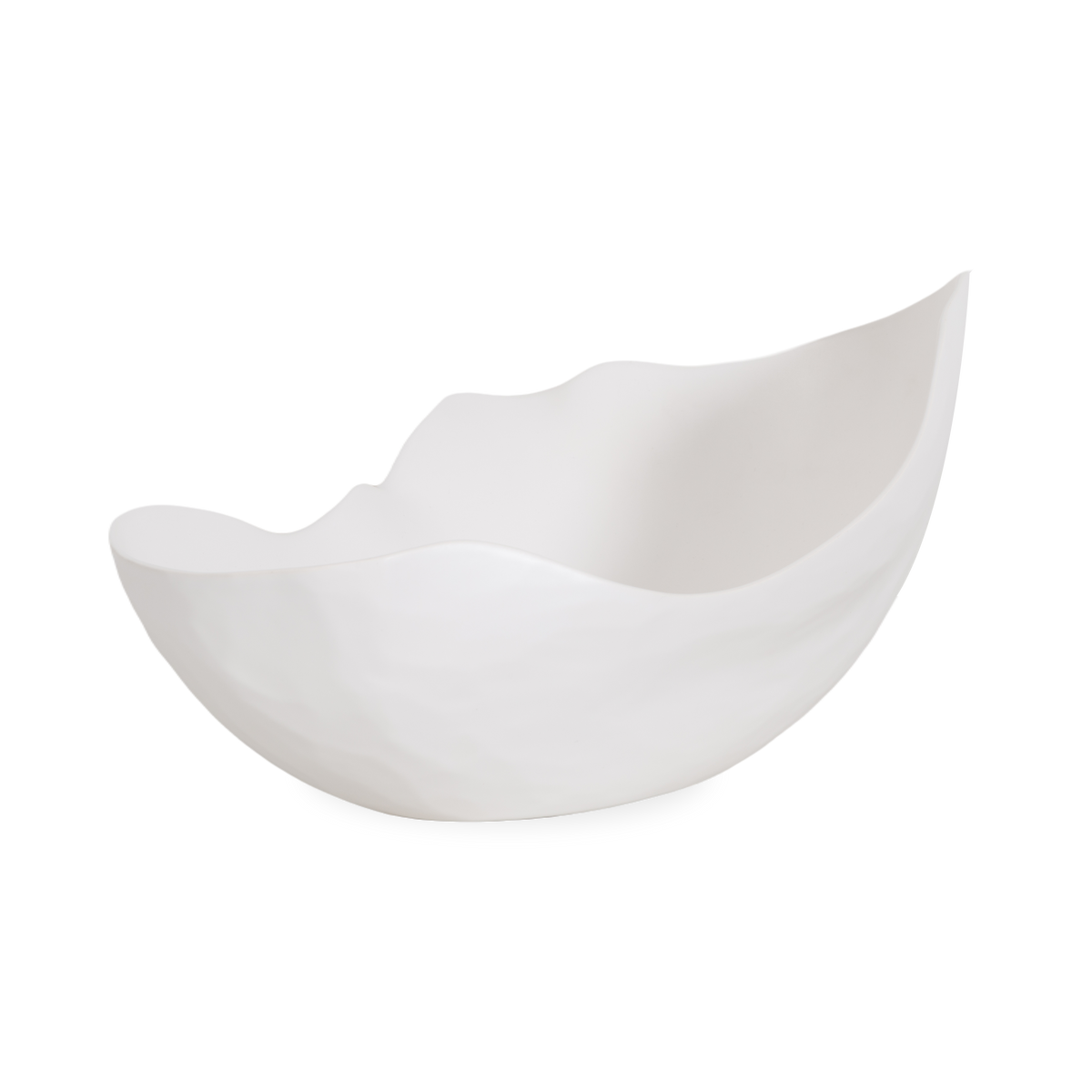 Characterized by its eloquent rim and its asymmetric shape, this Horn Bowl can provide a contemporary flair with its amicable design, subtle textures and its handcrafted Portuguese