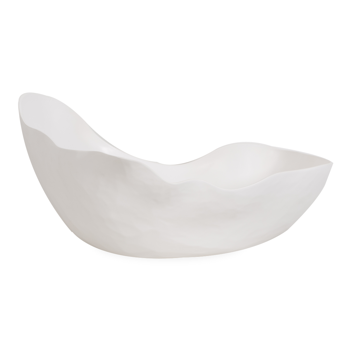 Characterized by its eloquent rim and its asymmetric shape, this Horn Bowl can provide a contemporary flair with its amicable design, subtle textures and its handcrafted Portuguese