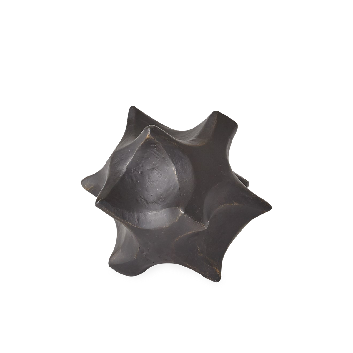 Influenced by Brutalist design, the Comet Sculpture features a unique geometric silhouette that provides an impactful addition to your countertop collection.