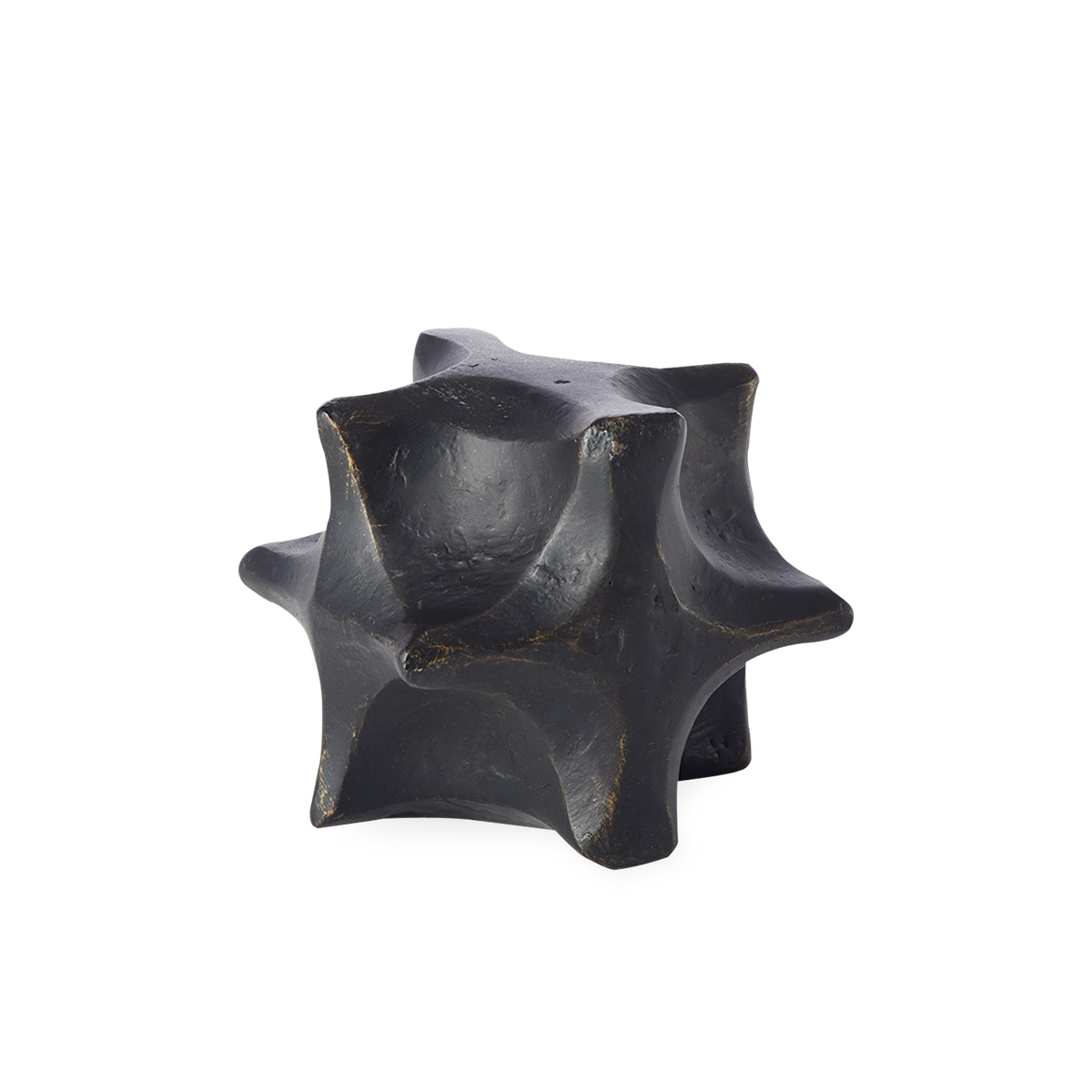 Influenced by Brutalist design, the Comet Sculpture features a unique geometric silhouette that provides an impactful addition to your countertop collection.