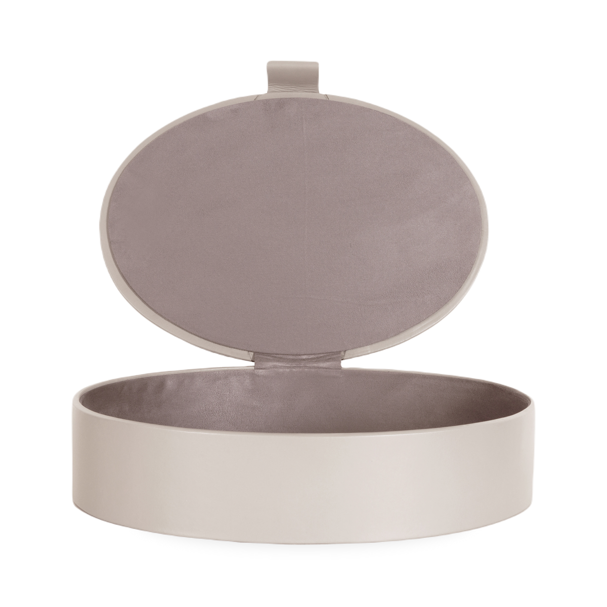 Bring a Barbara Barry classic to your home with the Signature Oval Leather Boxes.