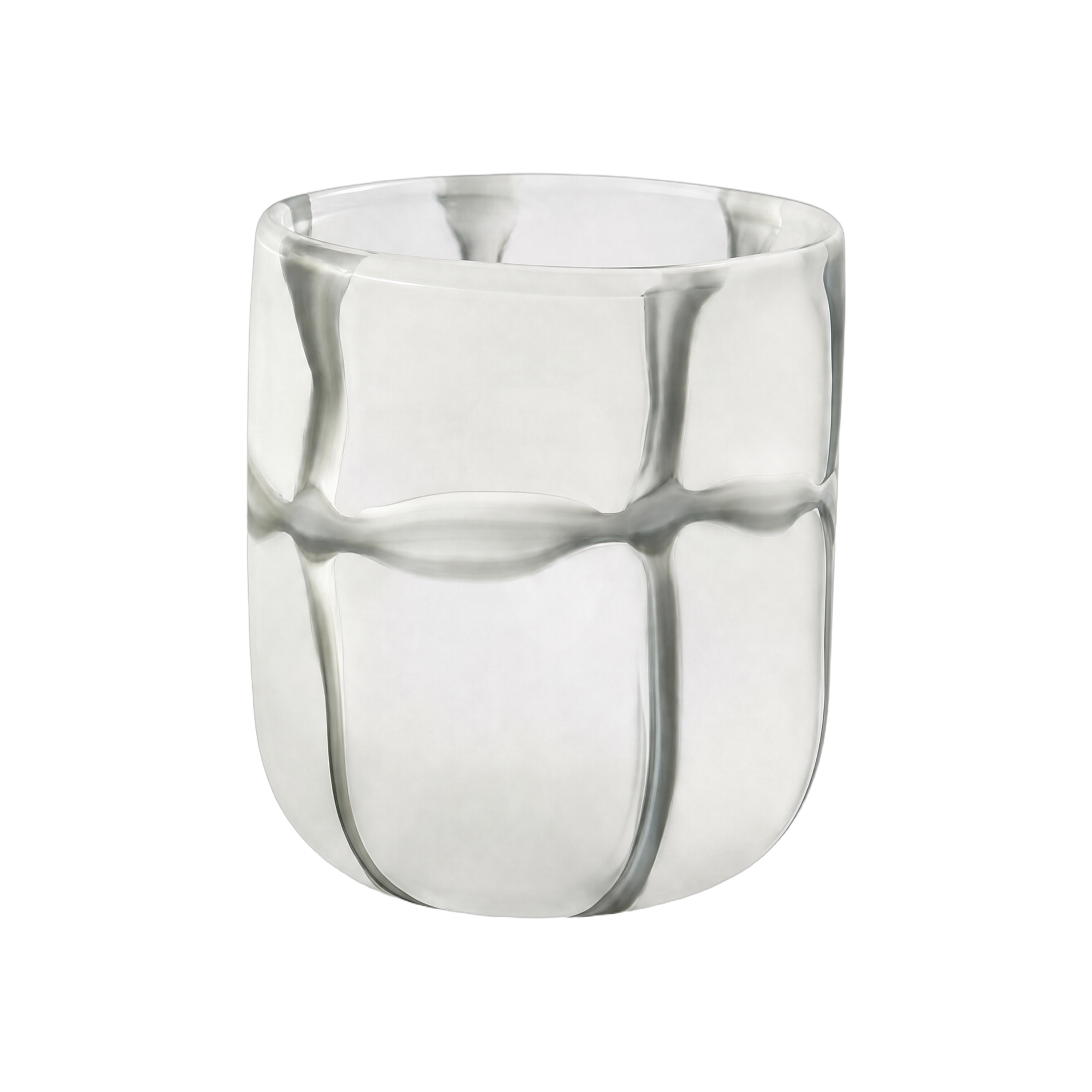 Crooked Line Grid Vase