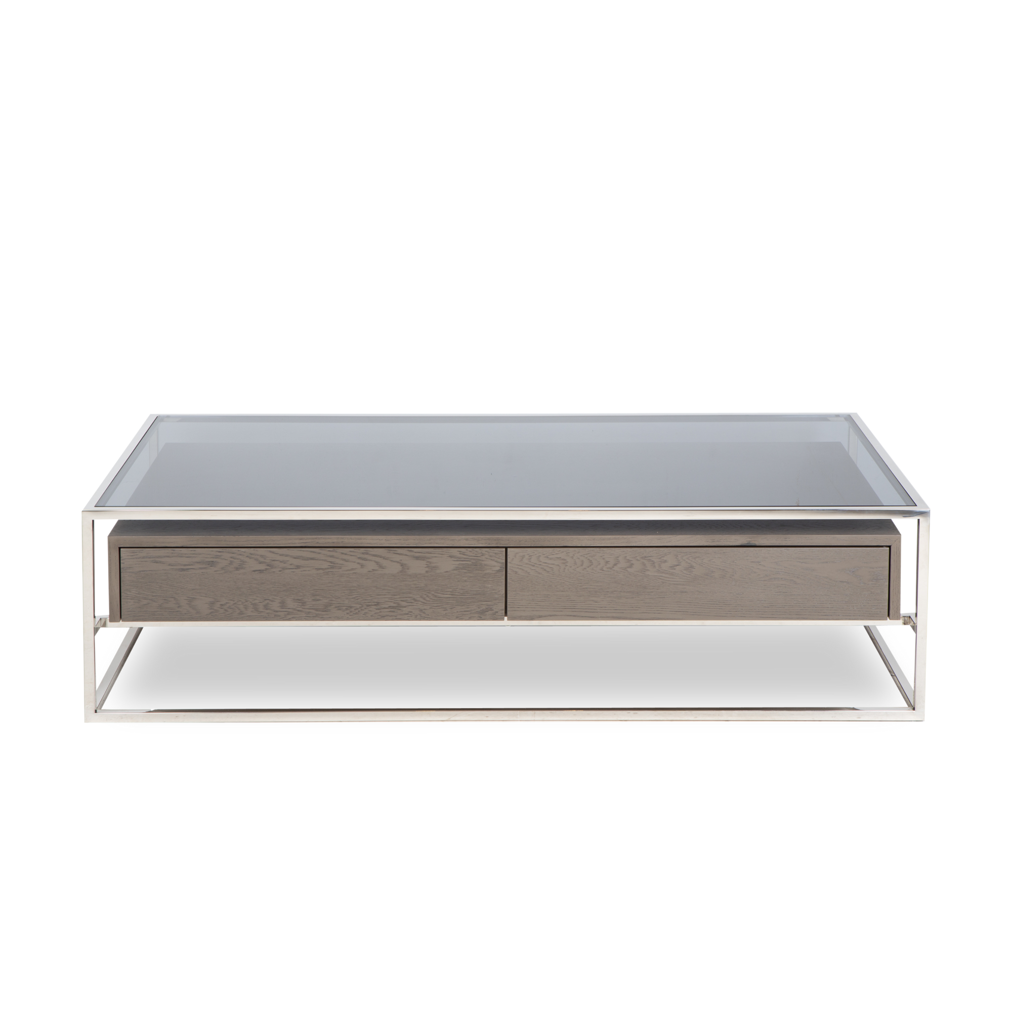 Sleek design meets mixed materials to form the Wheeler Coffee Table.