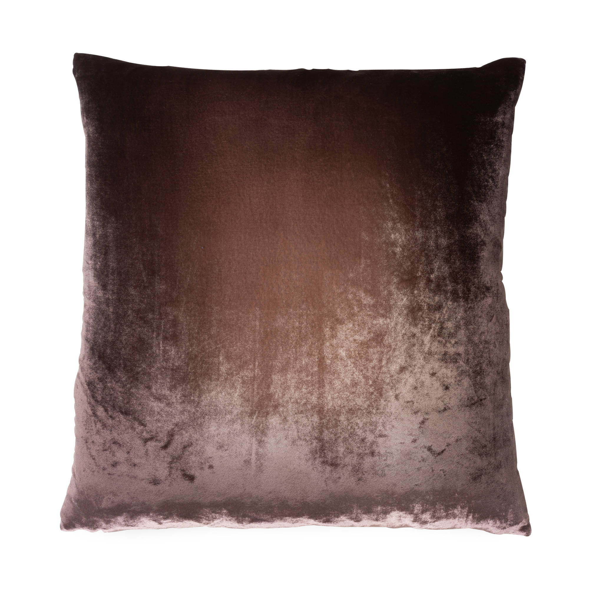 The hand-dyed Velvet Ombre Pillow is composed of striking hues.