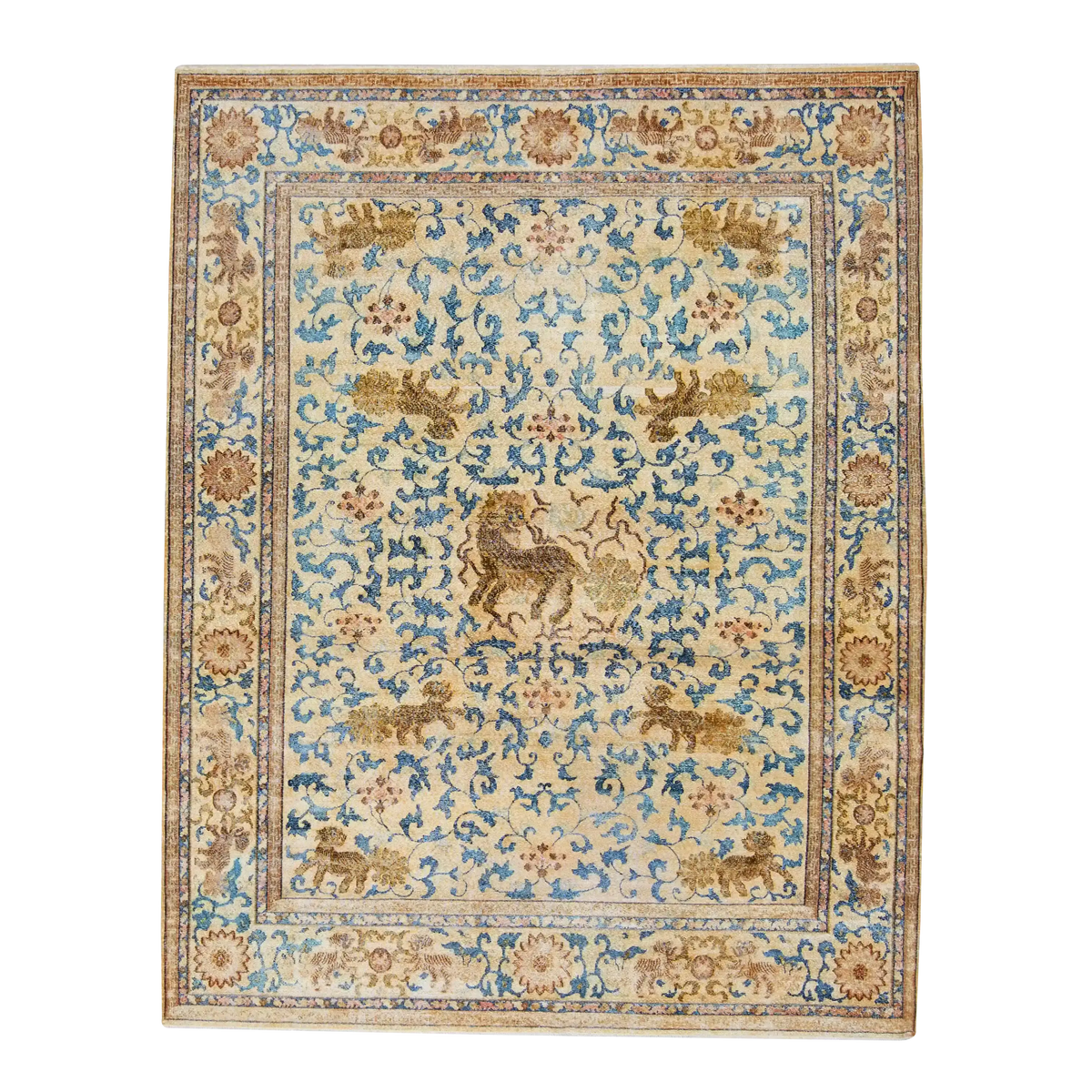 Oushaq Aj-351 Ivory/Blue