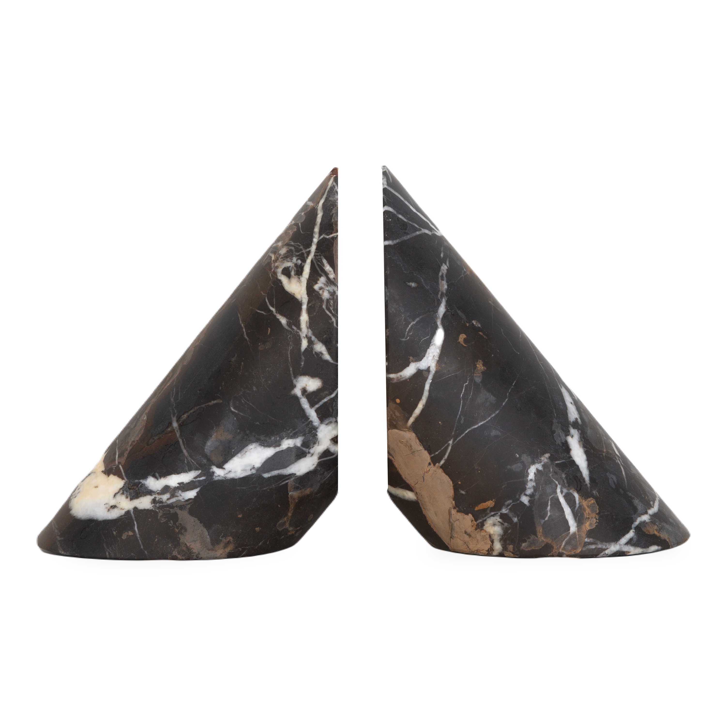 Honed Marble Bookends are crafted from honed marble, these beautiful book ends are jet black and make a stunning addition to any bookcase.