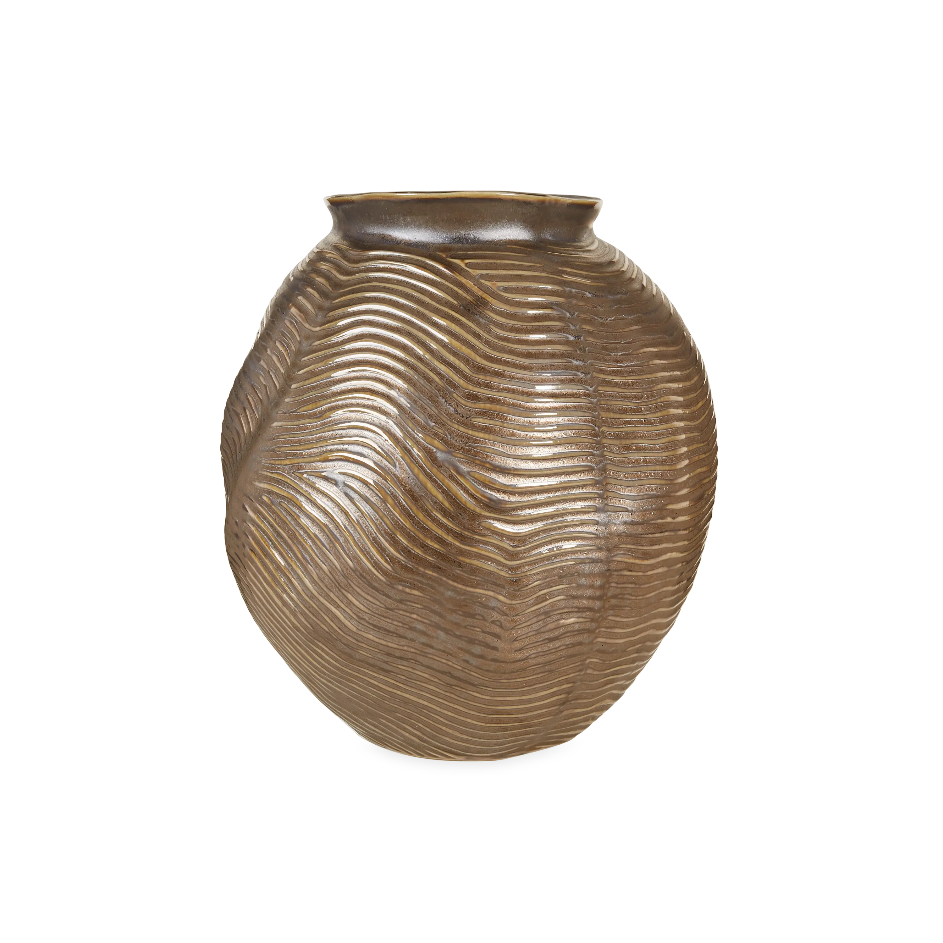 Ridge Ceramic Vase