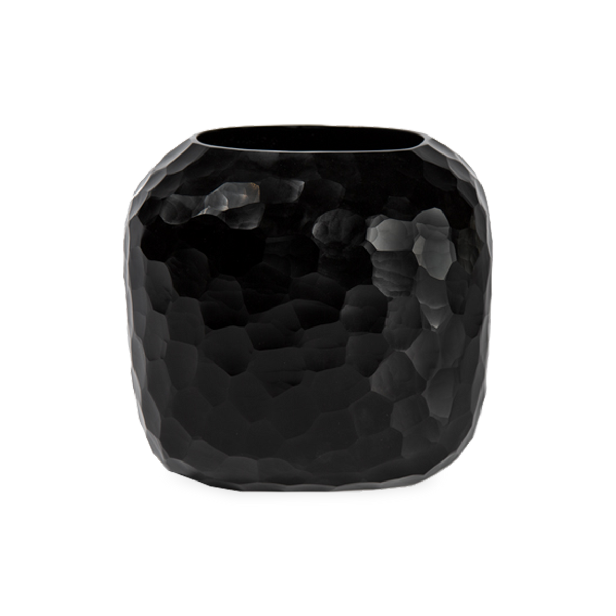 Faceted Glass Vase