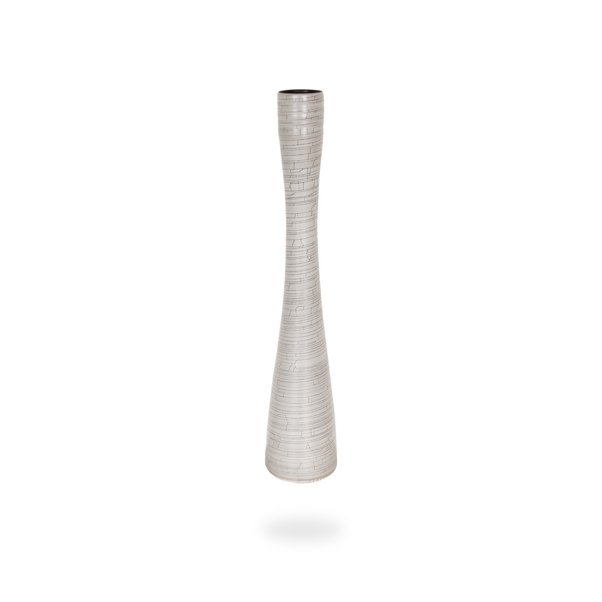 Crackle Flute Vase