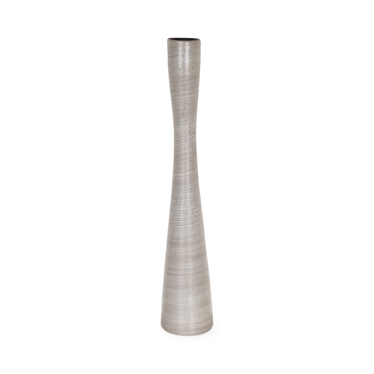 Crackle Flute Vase