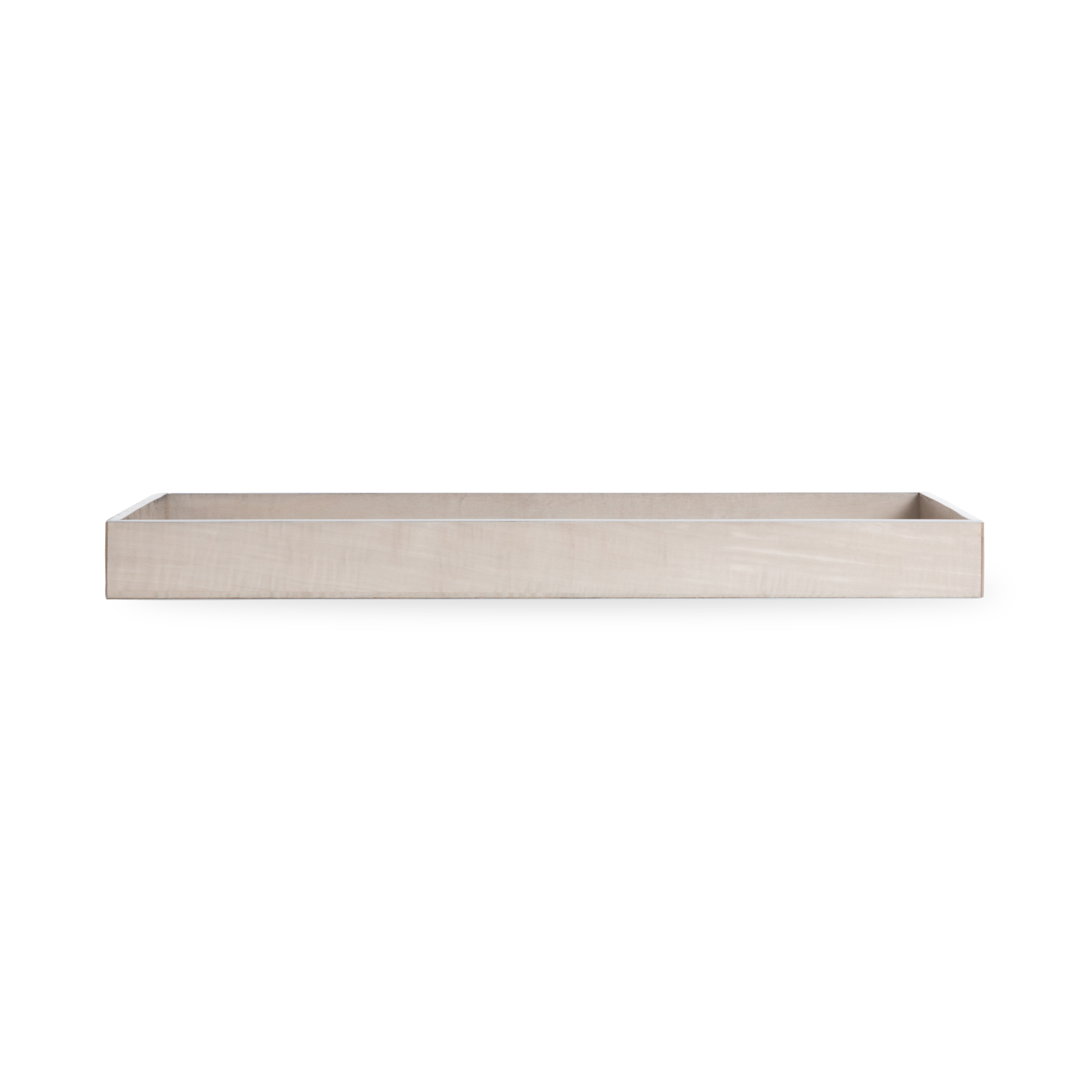 The Lacquered Sycamore Tray uses hand-crafted lacquered wood that is produced by the traditional method of hand-pouring multiple layers of lacquer and hand-polishing each layer, re
