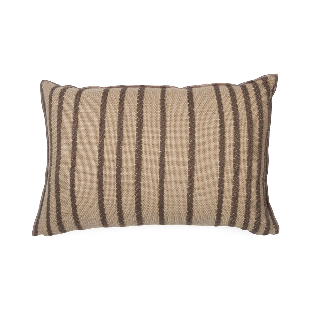 Embroidered Canvas Pillow