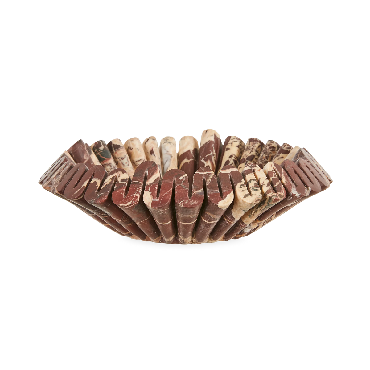 Marble Ruffle Bowl