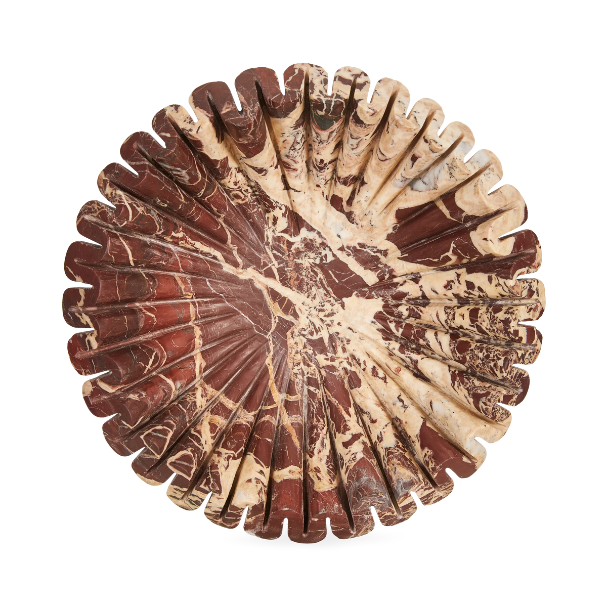 Marble Ruffle Bowl