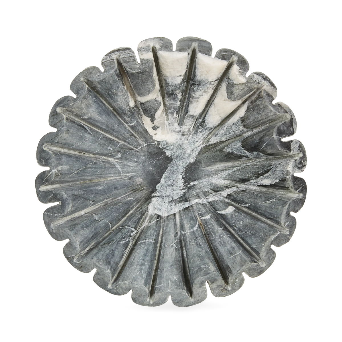 Marble Ruffle Bowl