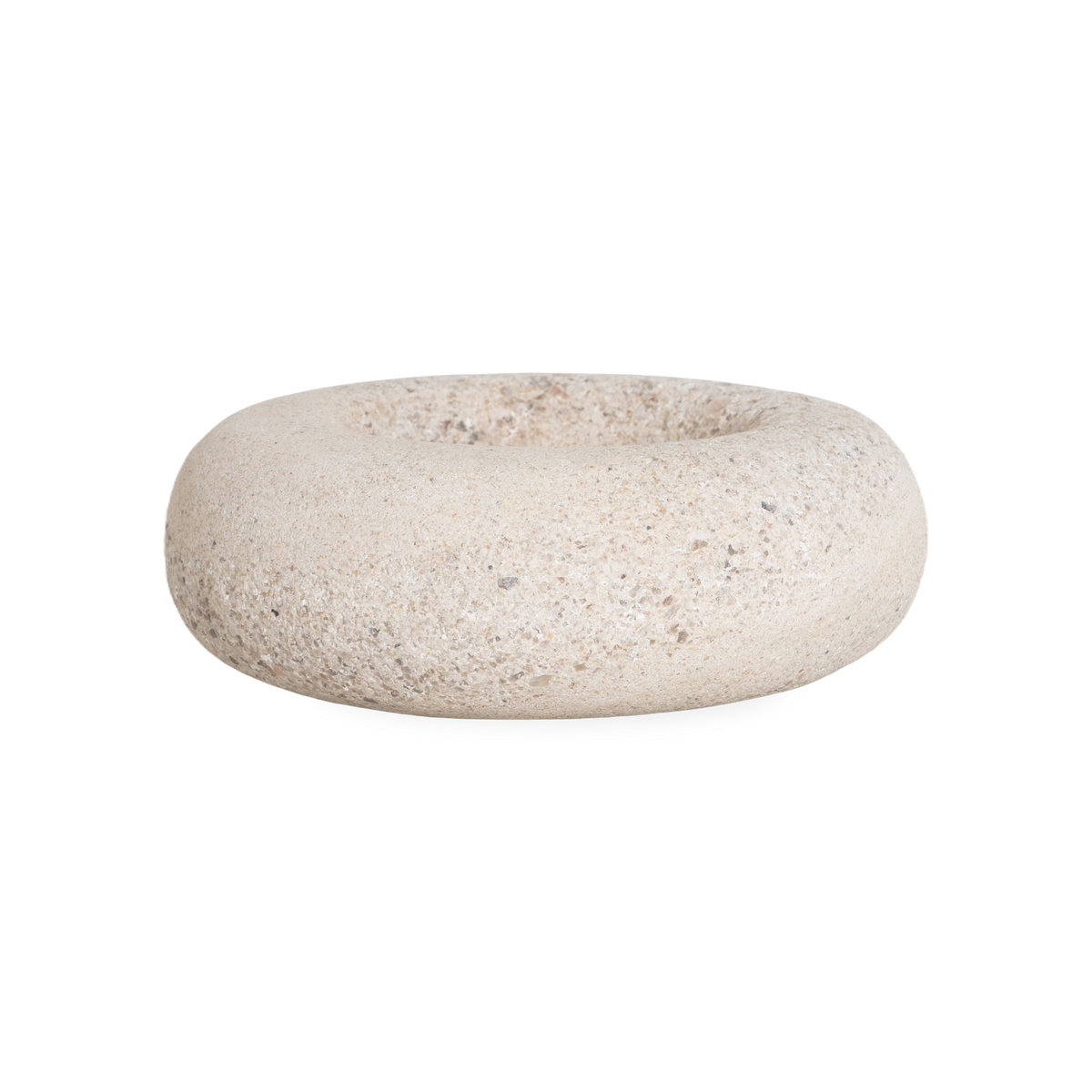 Pudgy Travertine Bowl