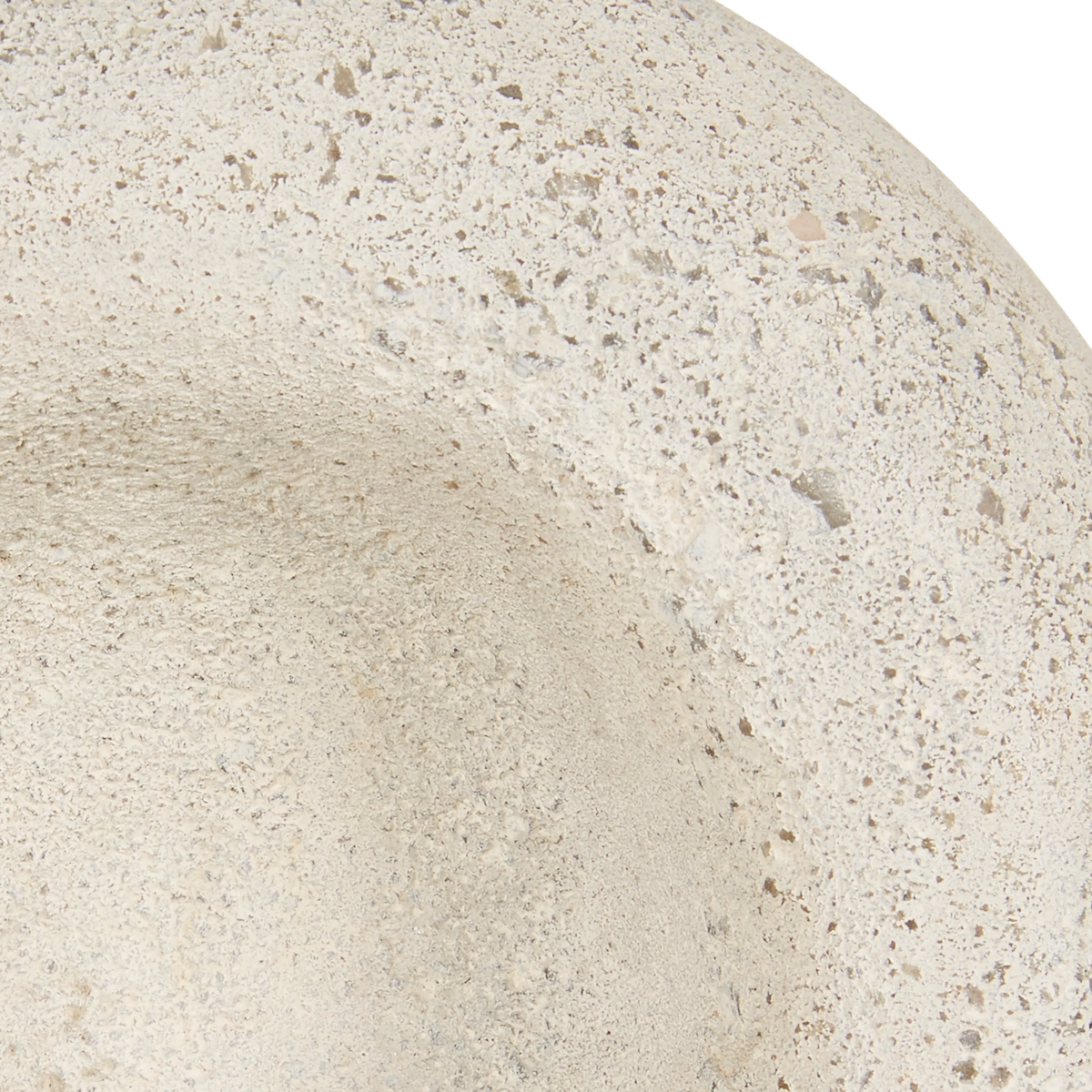 Pudgy Travertine Bowl