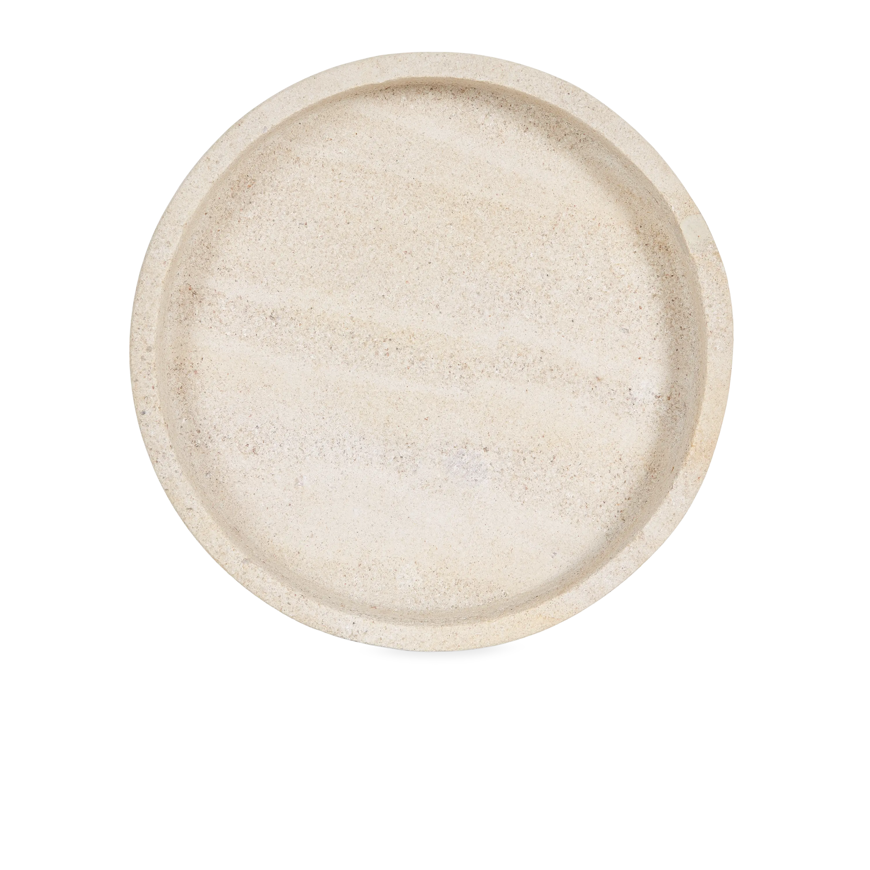 Round Travertine Tray
