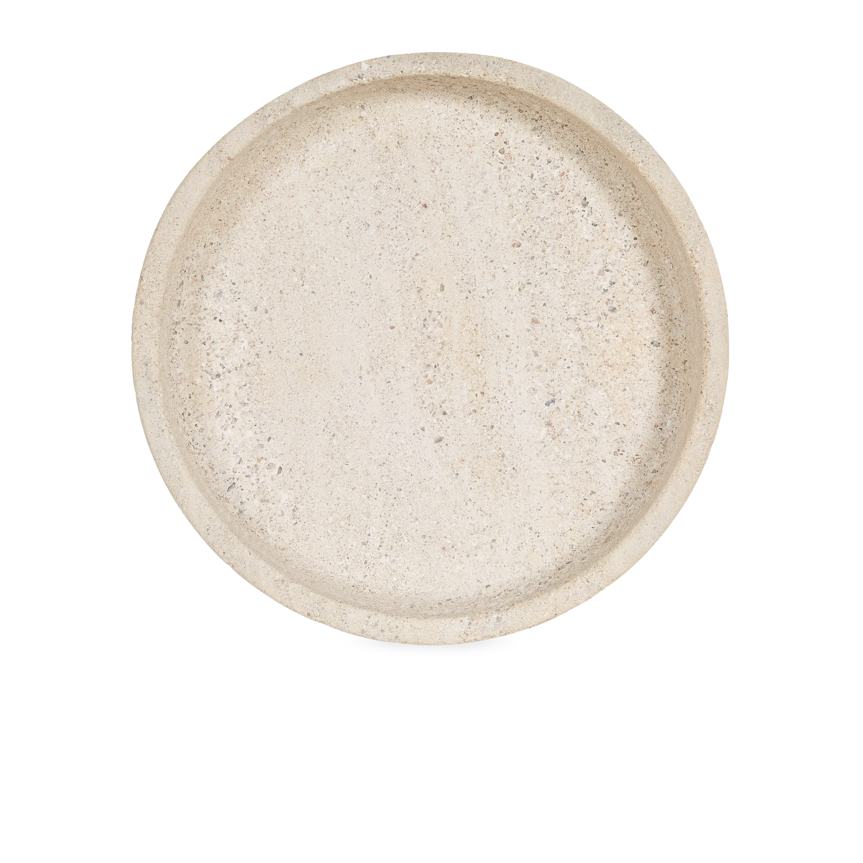 Round Travertine Tray