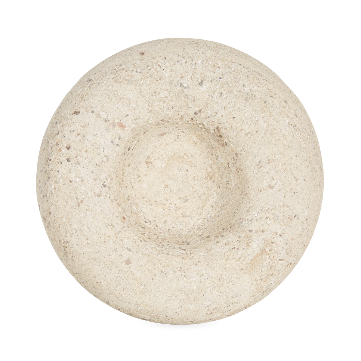 Pudgy Travertine Bowl