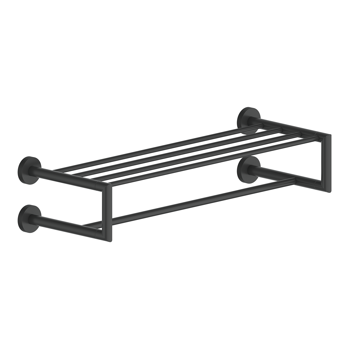 Soho Towel Shelf & Rail (Knurled)