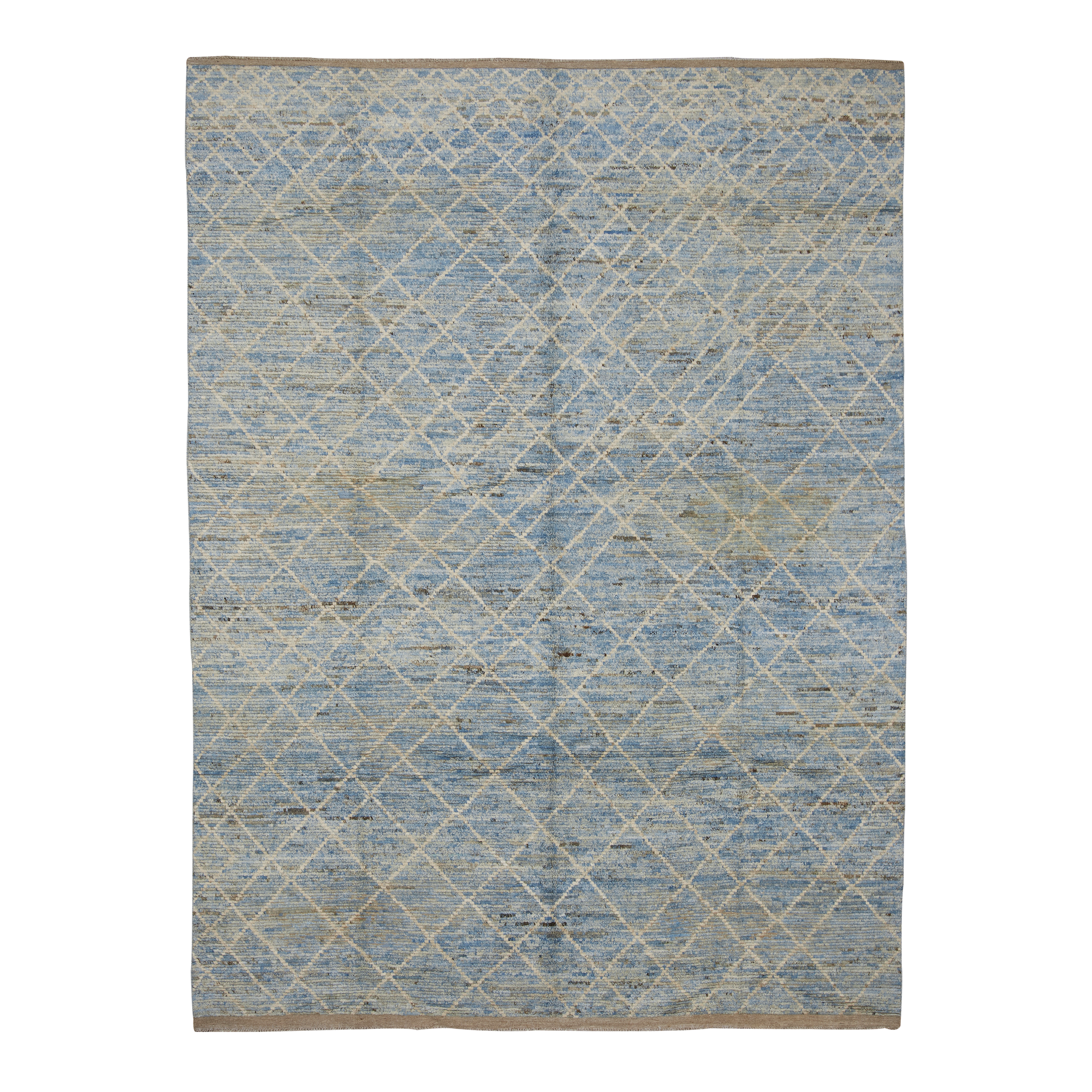 Characterized by its low pile and subtle sheen, the Kashkuli Revisited Collection features simplified and geometric designs.