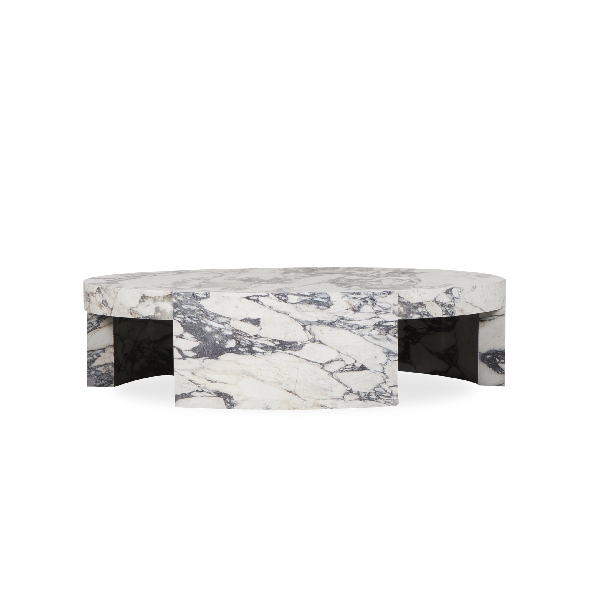 Inspired by iconic designs of the 1970s from celebrated mid-century designers Mario Bellini and Carlo Scarpa, the Shift Round Coffee Table is defined by its bold use of scale.