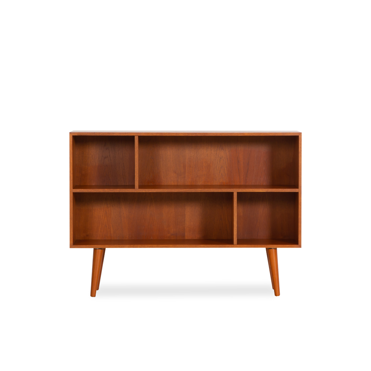 Vintage Teak Low Bookcase