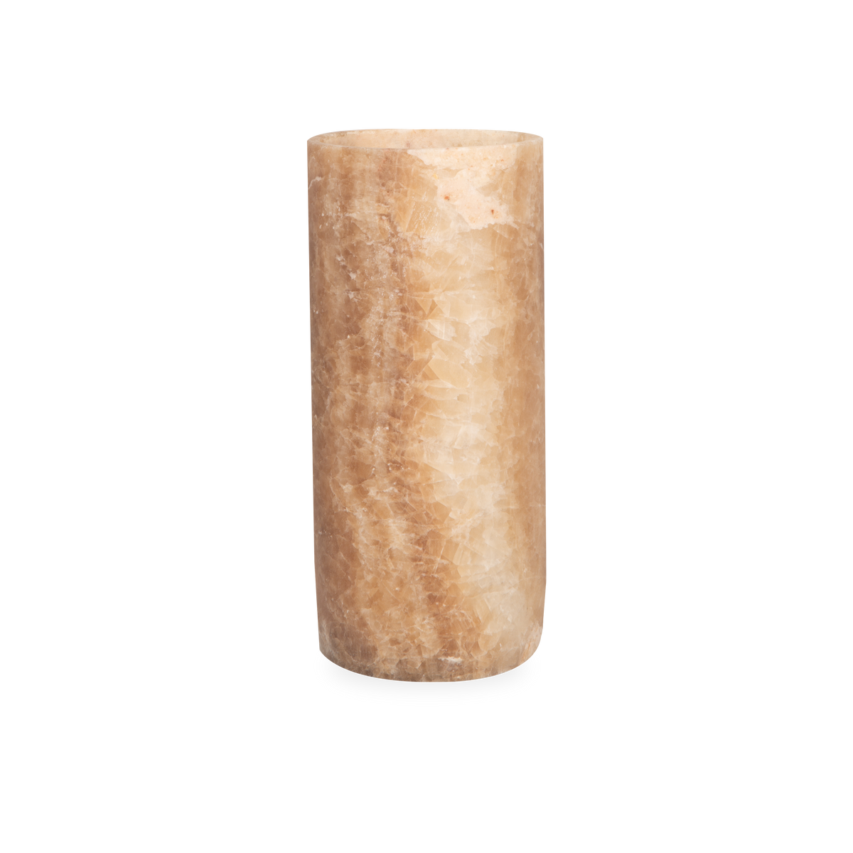 Alabaster Cylinder Candleholder