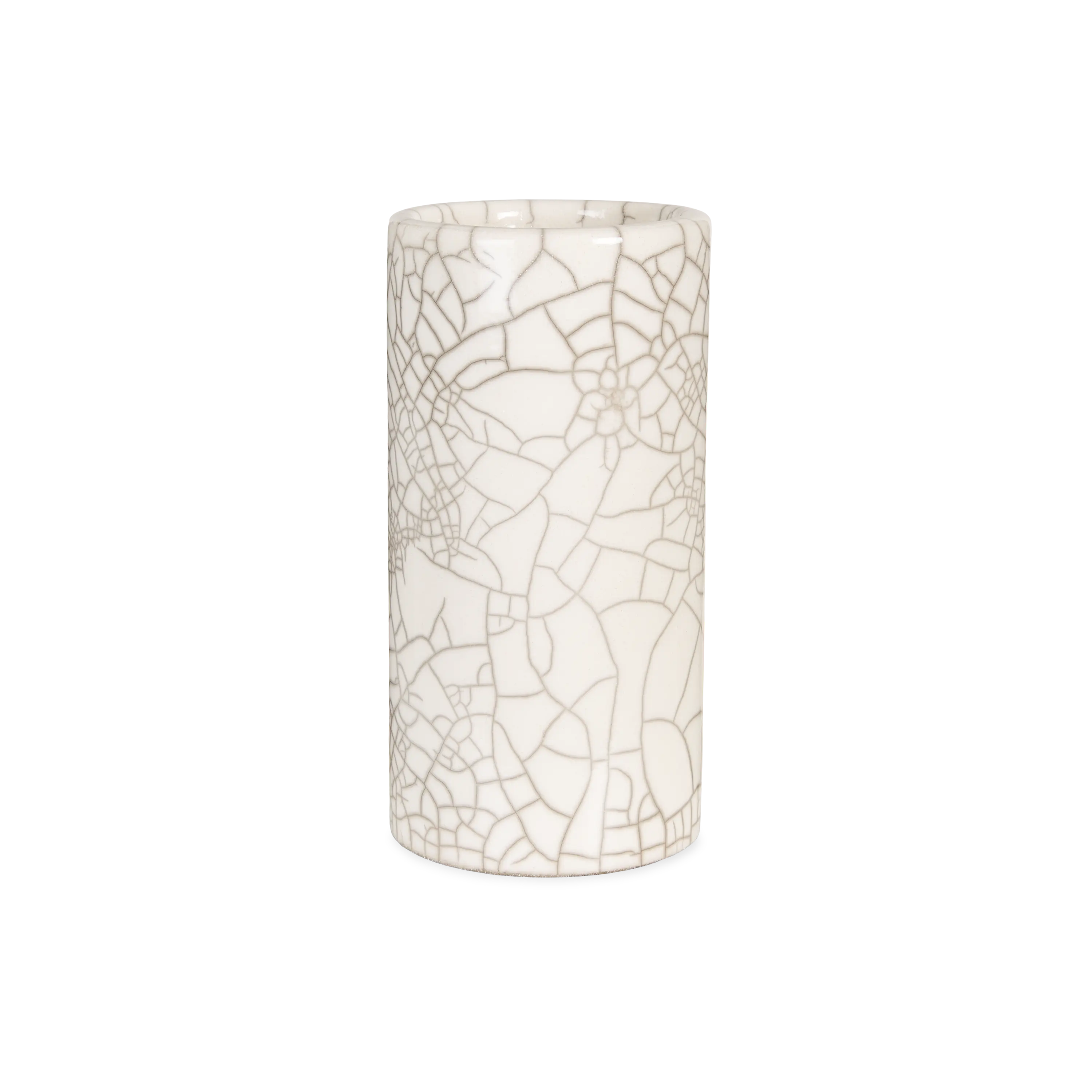Crackle Cylinder Vase