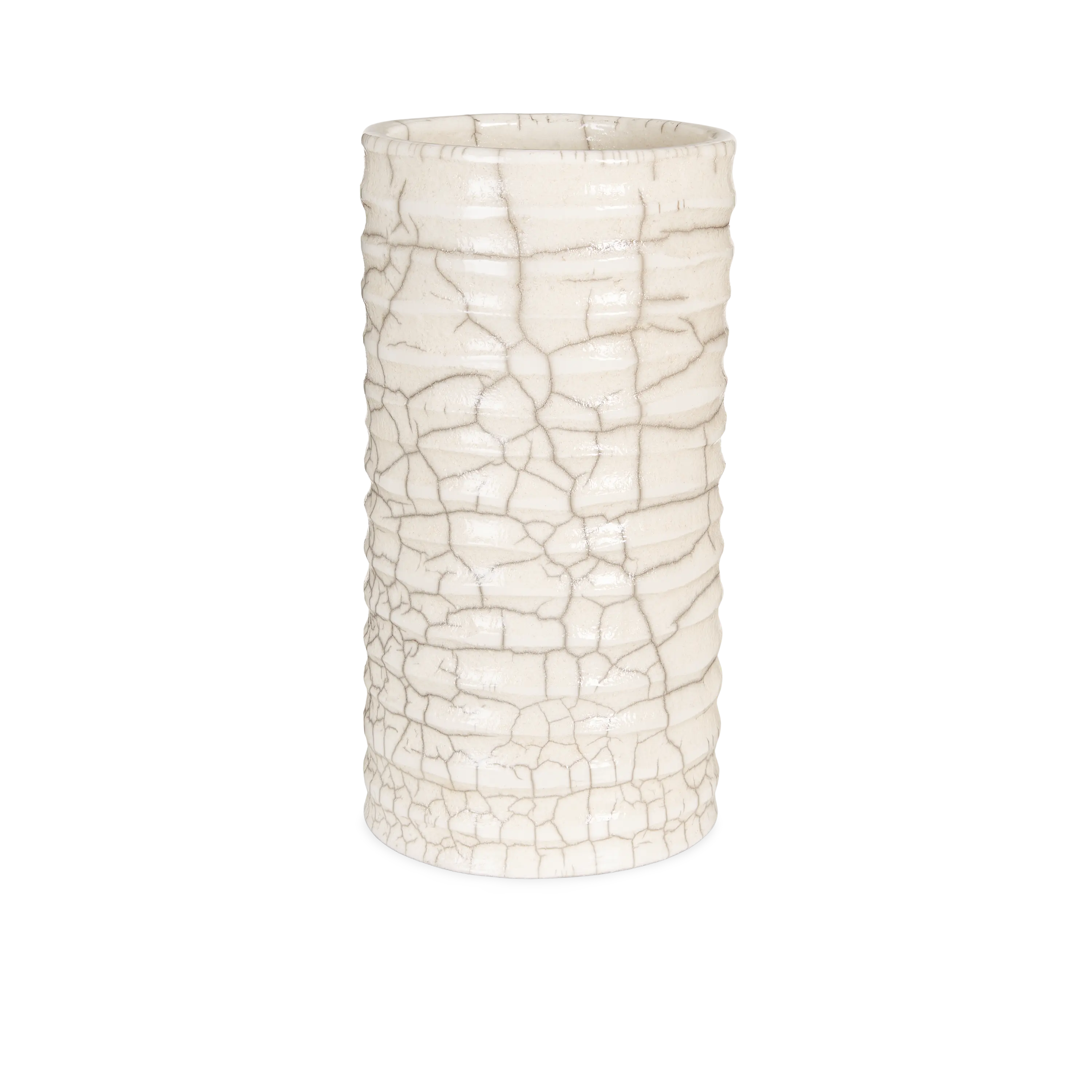 Crackle Cylinder Vase