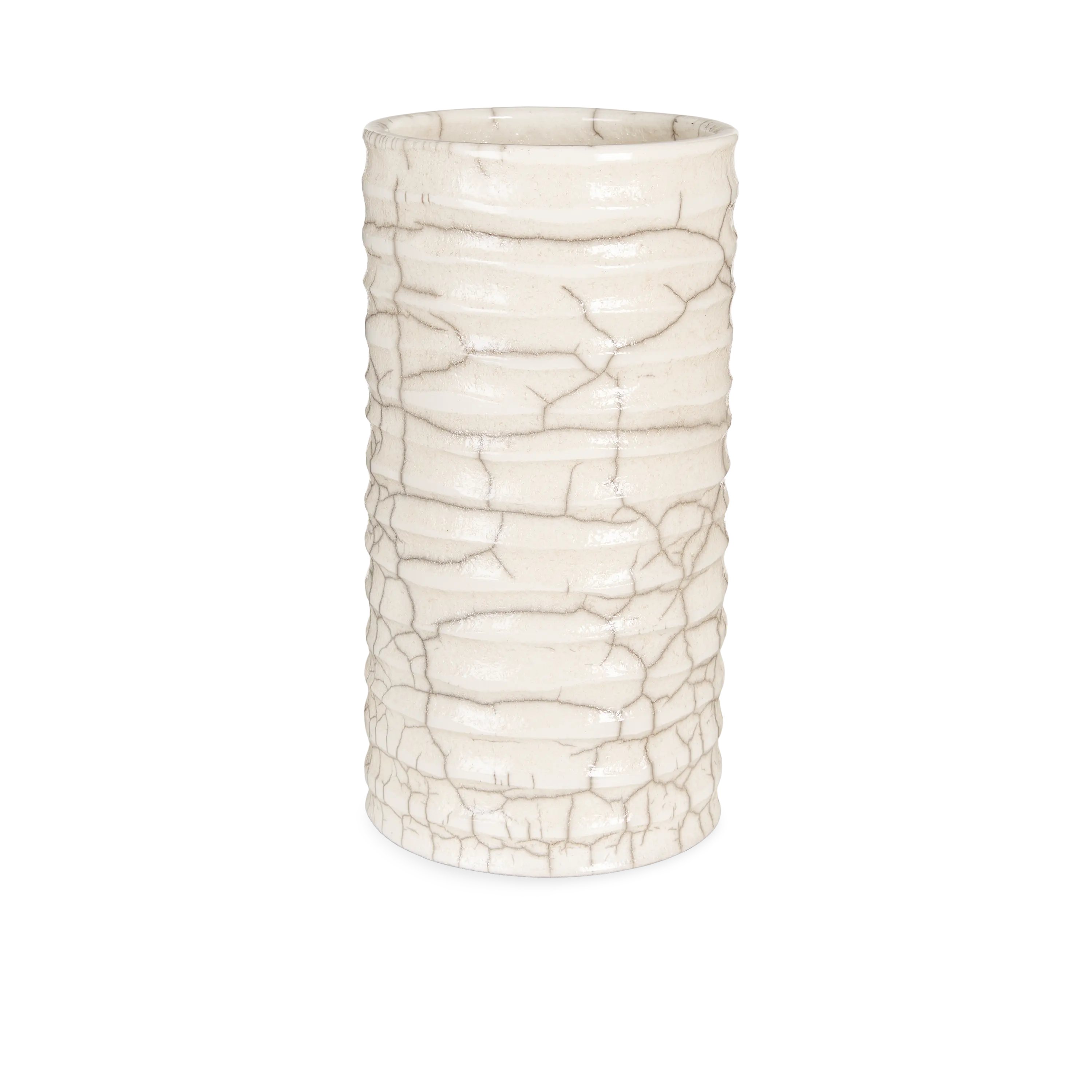 Crackle Cylinder Vase