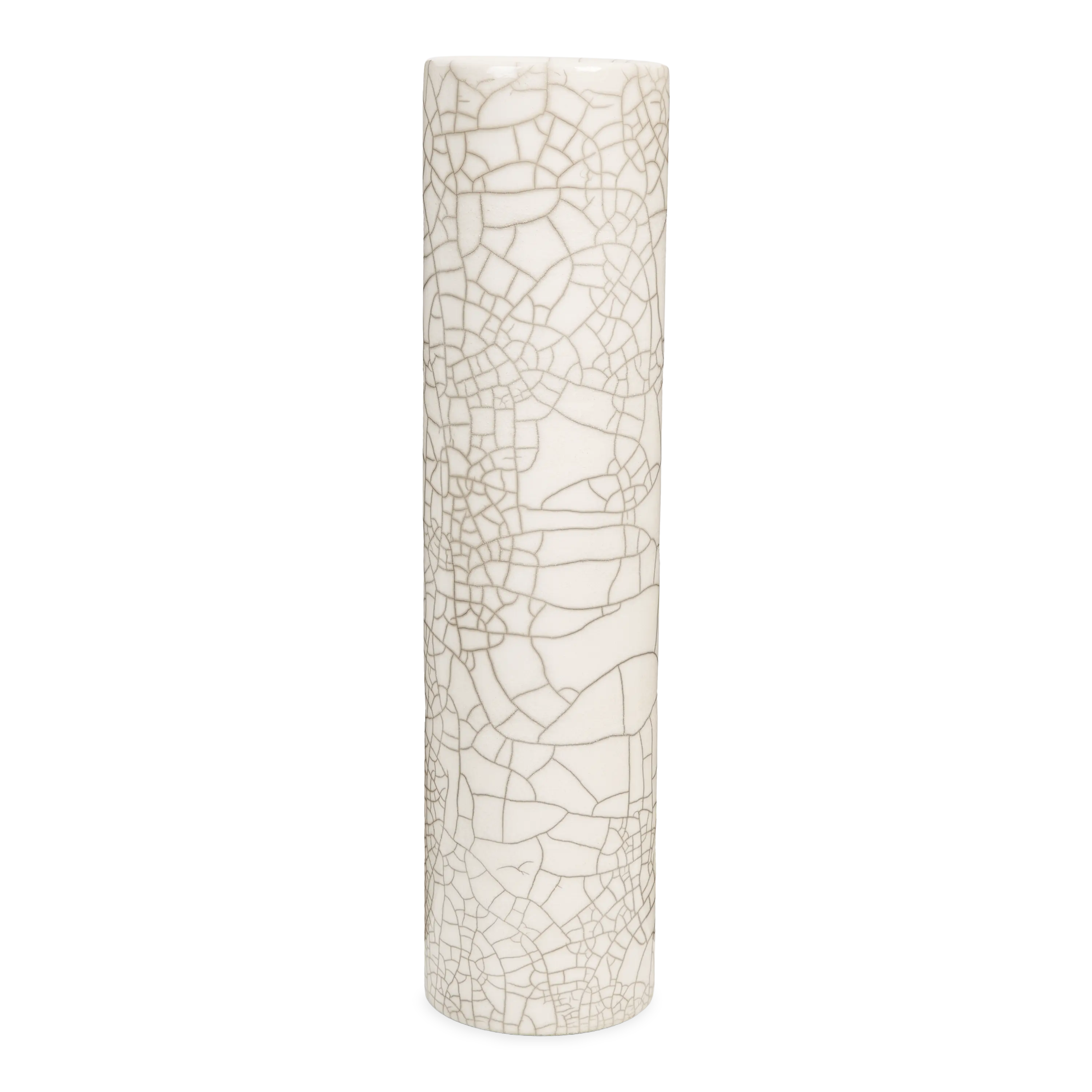 Crackle Cylinder Vase