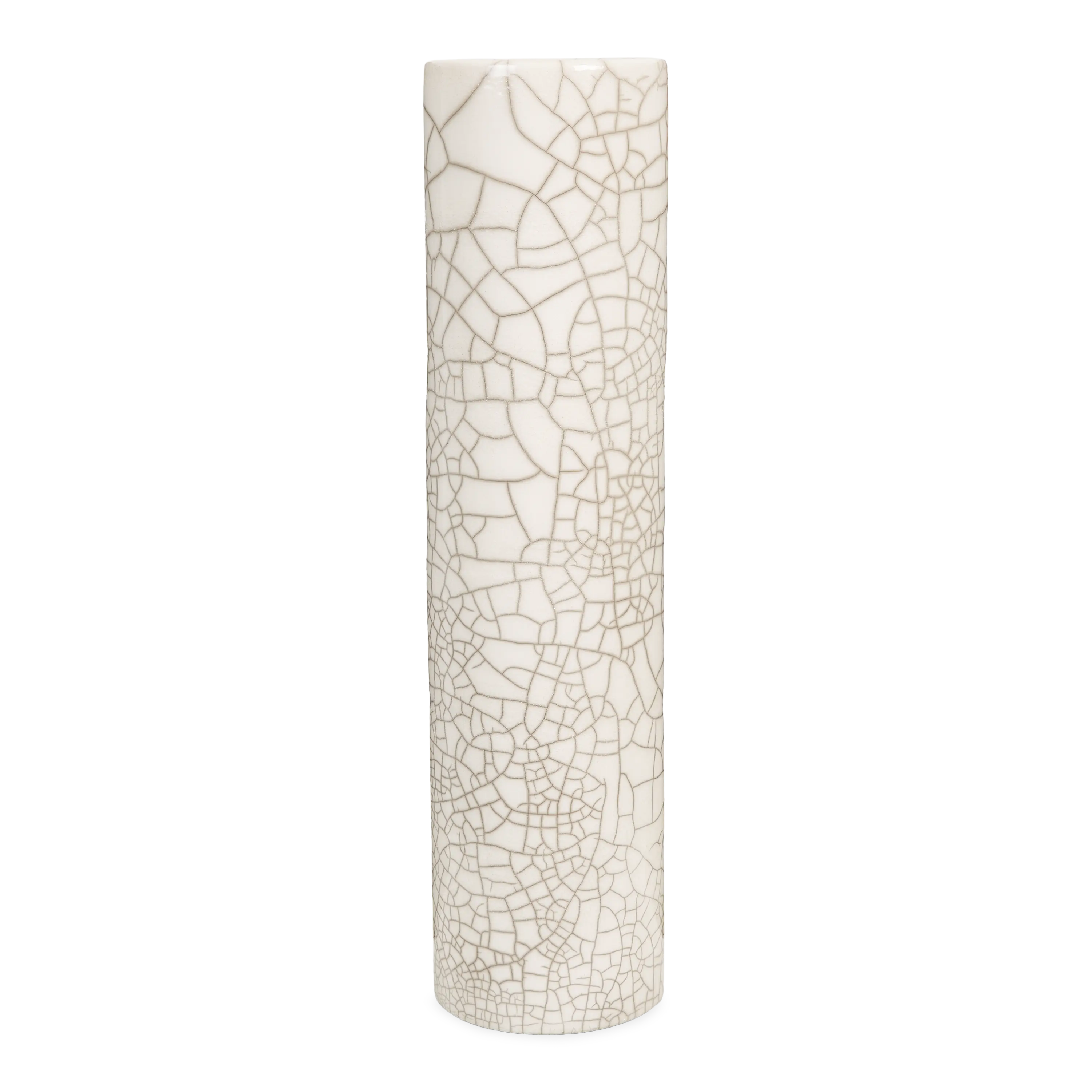 Crackle Cylinder Vase