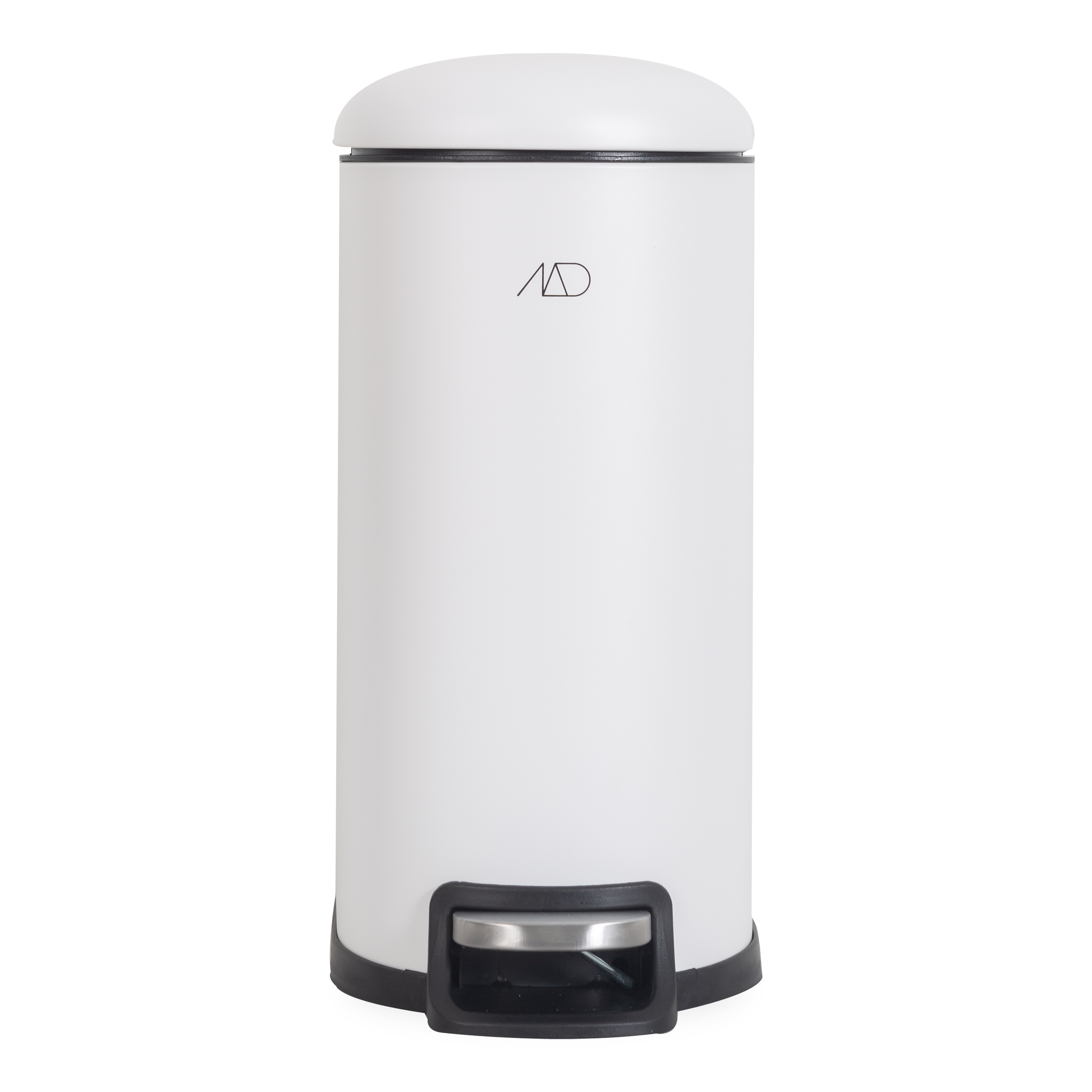 Defined by its rounded edges and sleek figure, the Metal Pedal Wastebin has a captivating, stylish design for spaces where you have limited surfaces, perfect for offices, kitchens