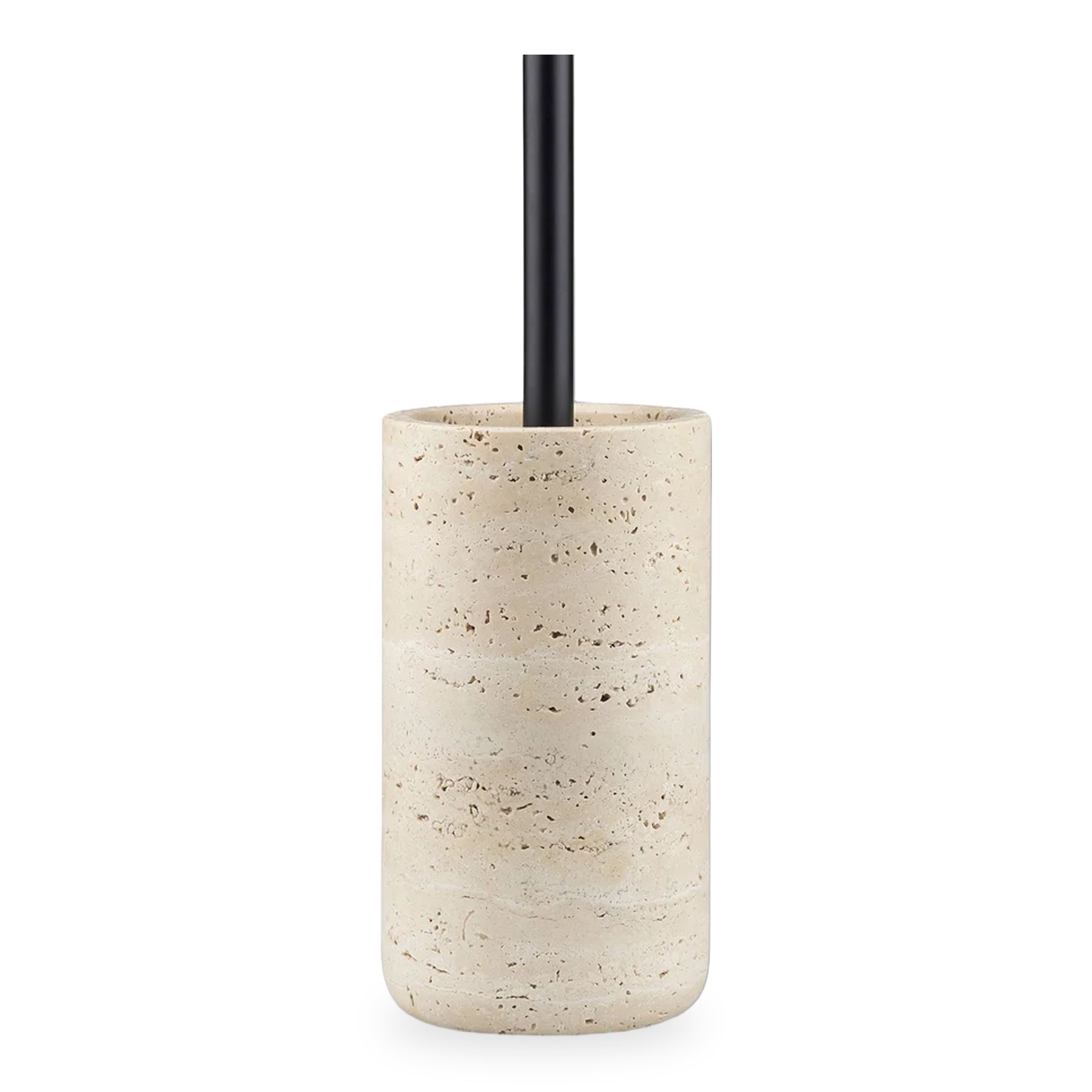 Travertine Toilet Brush Holder