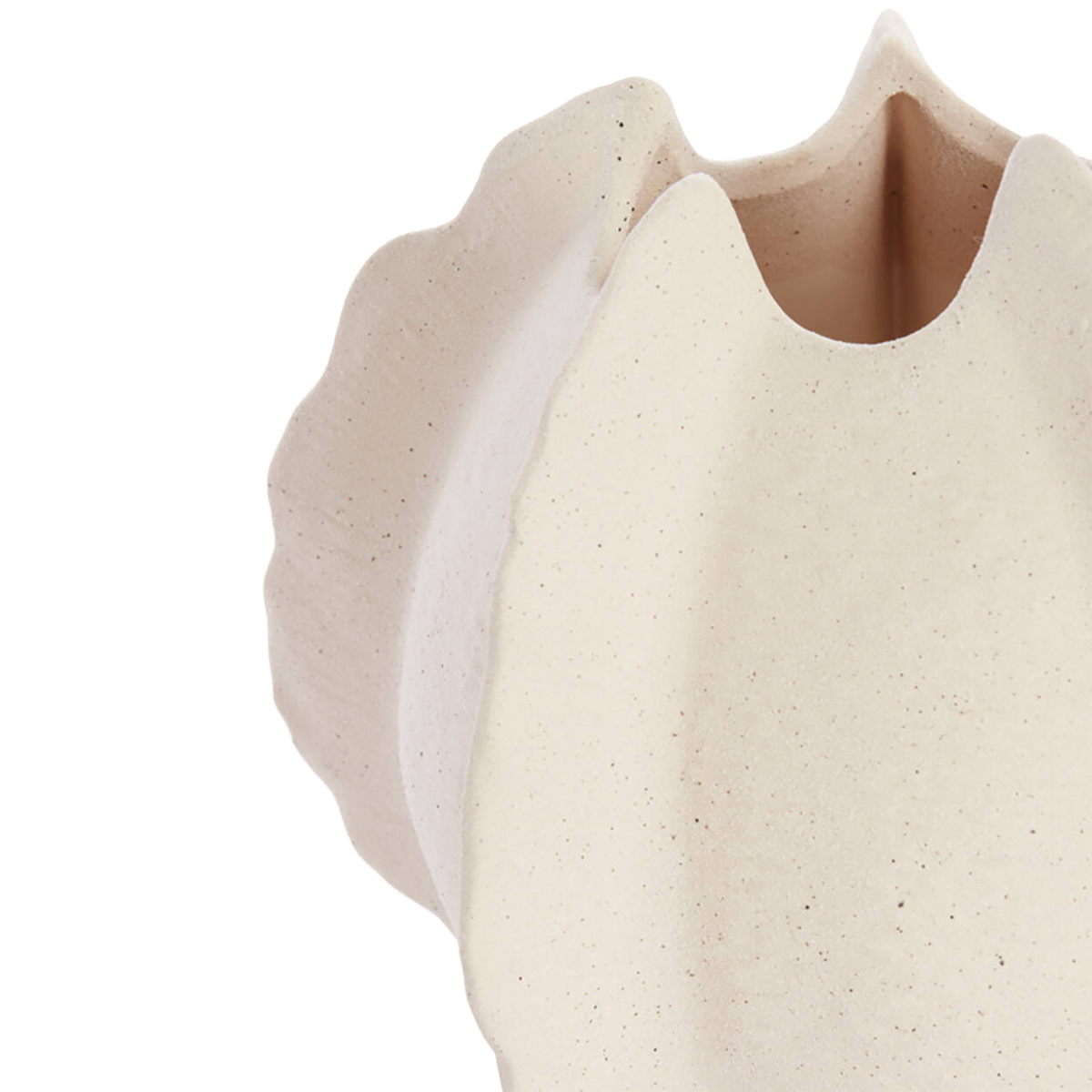 Ruffle Ceramic Vase