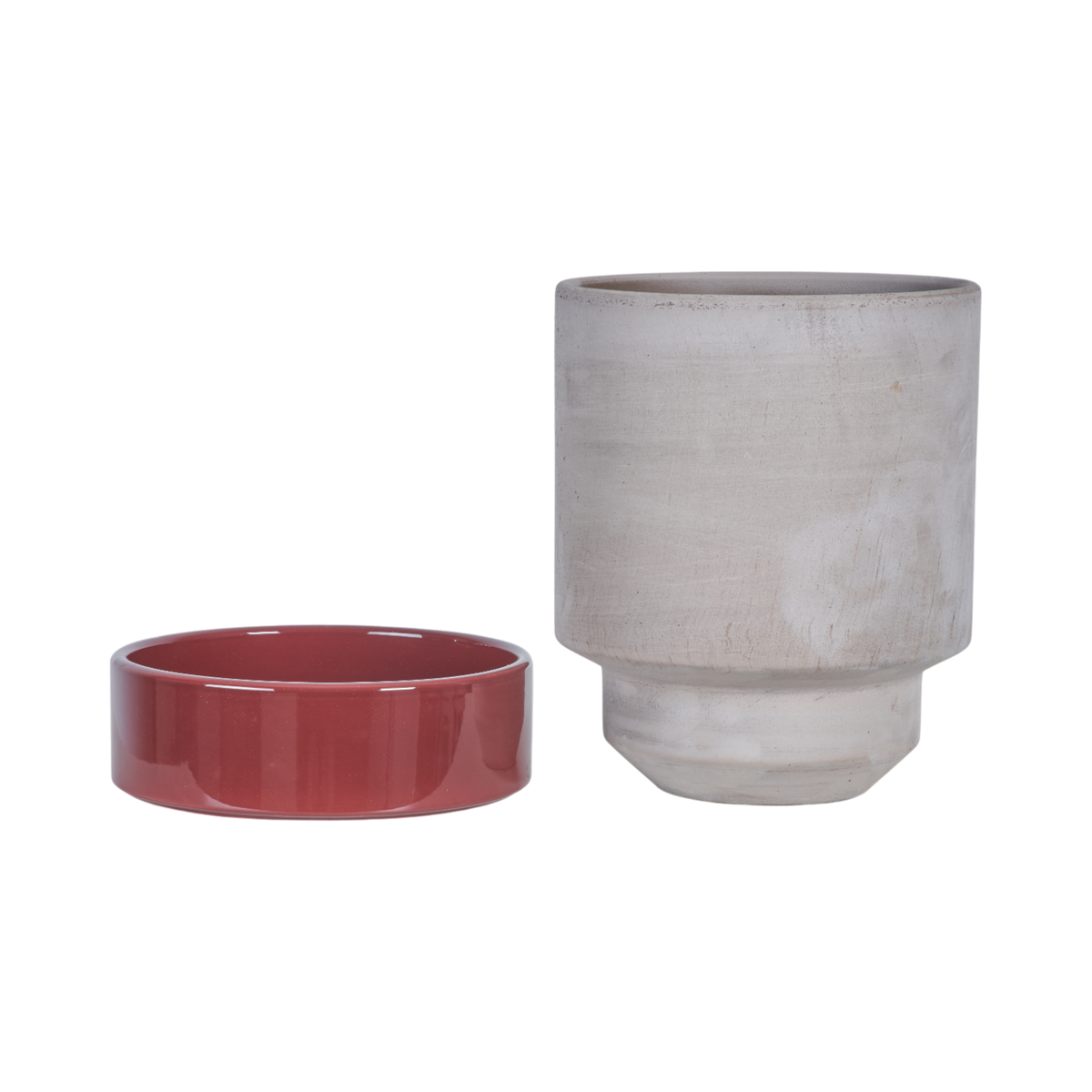 Hoff Mix Pot/Saucer