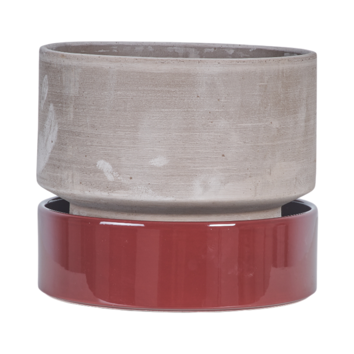 Hoff Mix Pot/Saucer