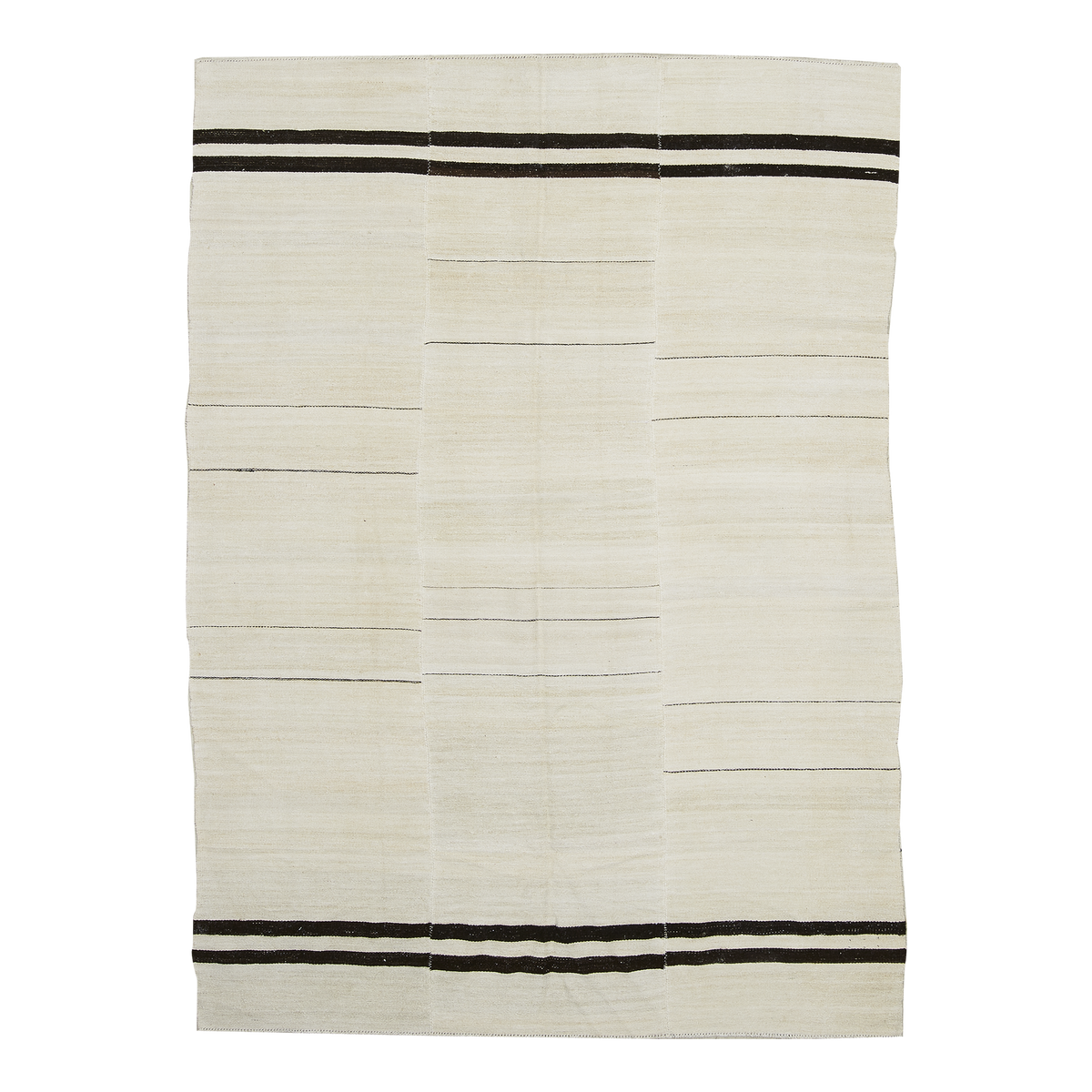 Patchwork Kilim 1957 Natural/Black
