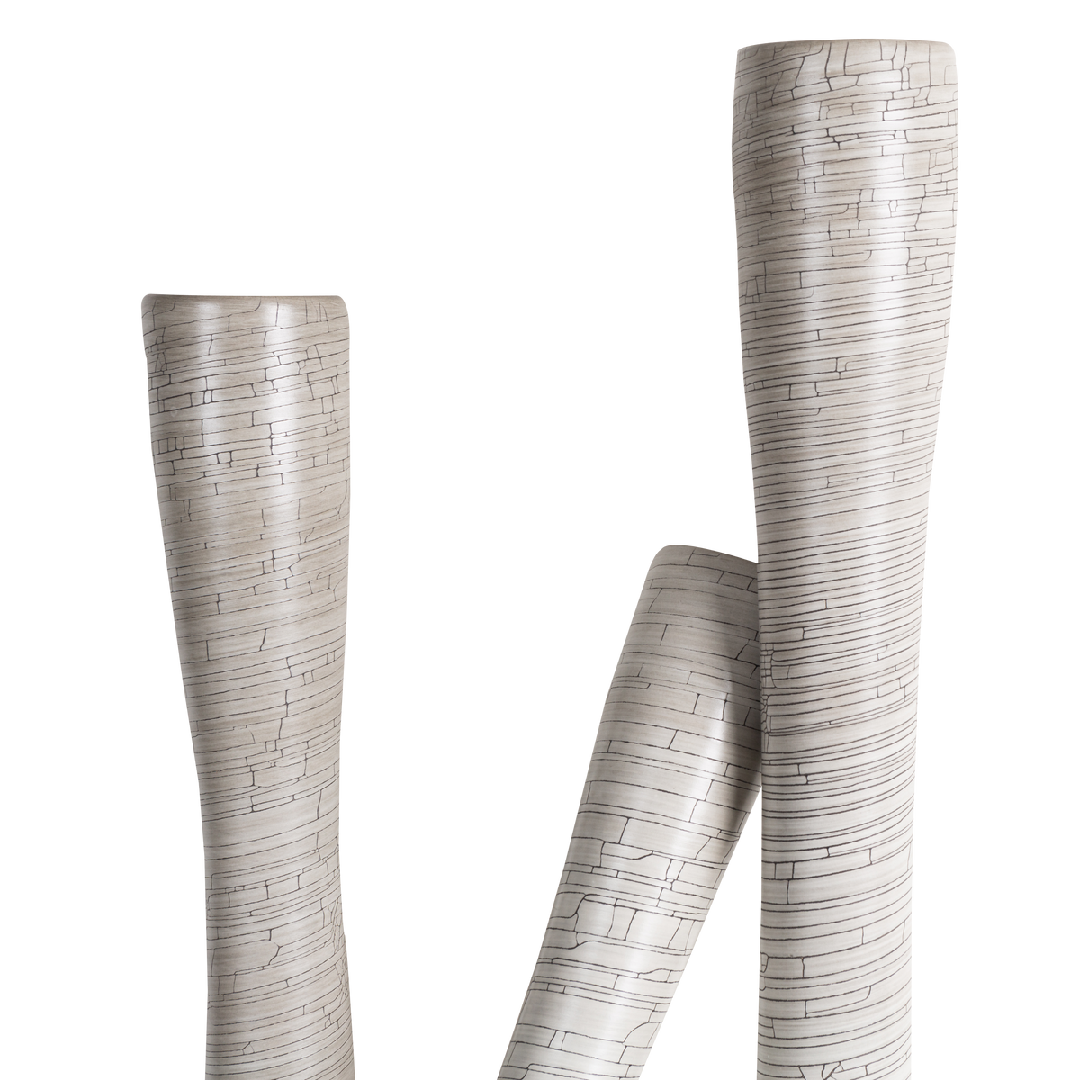 Crackle Flute Vase