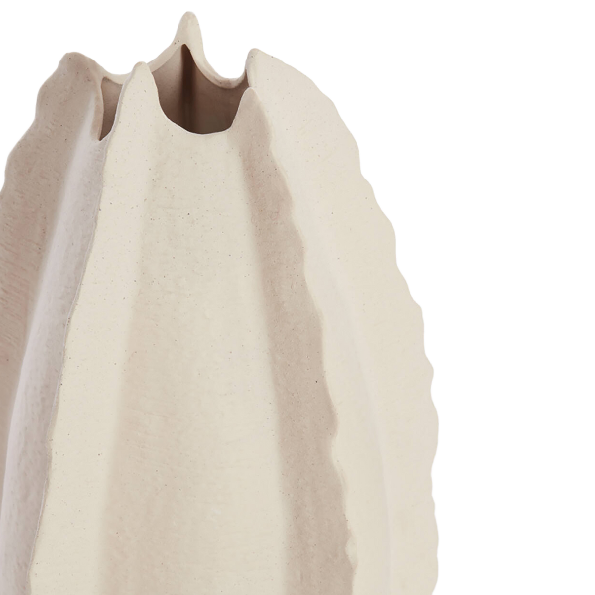 Ruffle Ceramic Vase