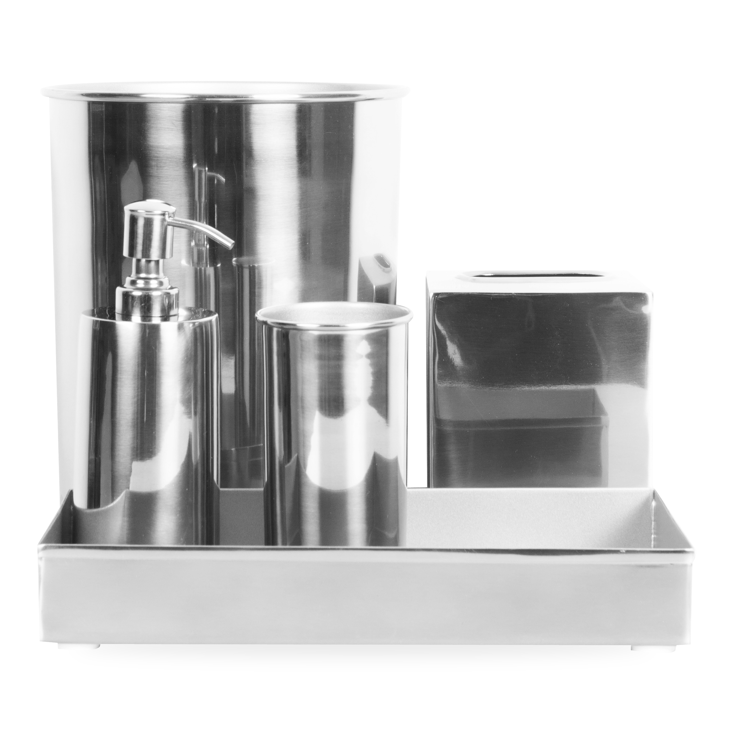 Characterized by its clean design and sleek silhouettes, the Essential Collection features an effortlessly elegant polished nickel finish that will elevate any bathroom or kitchen
