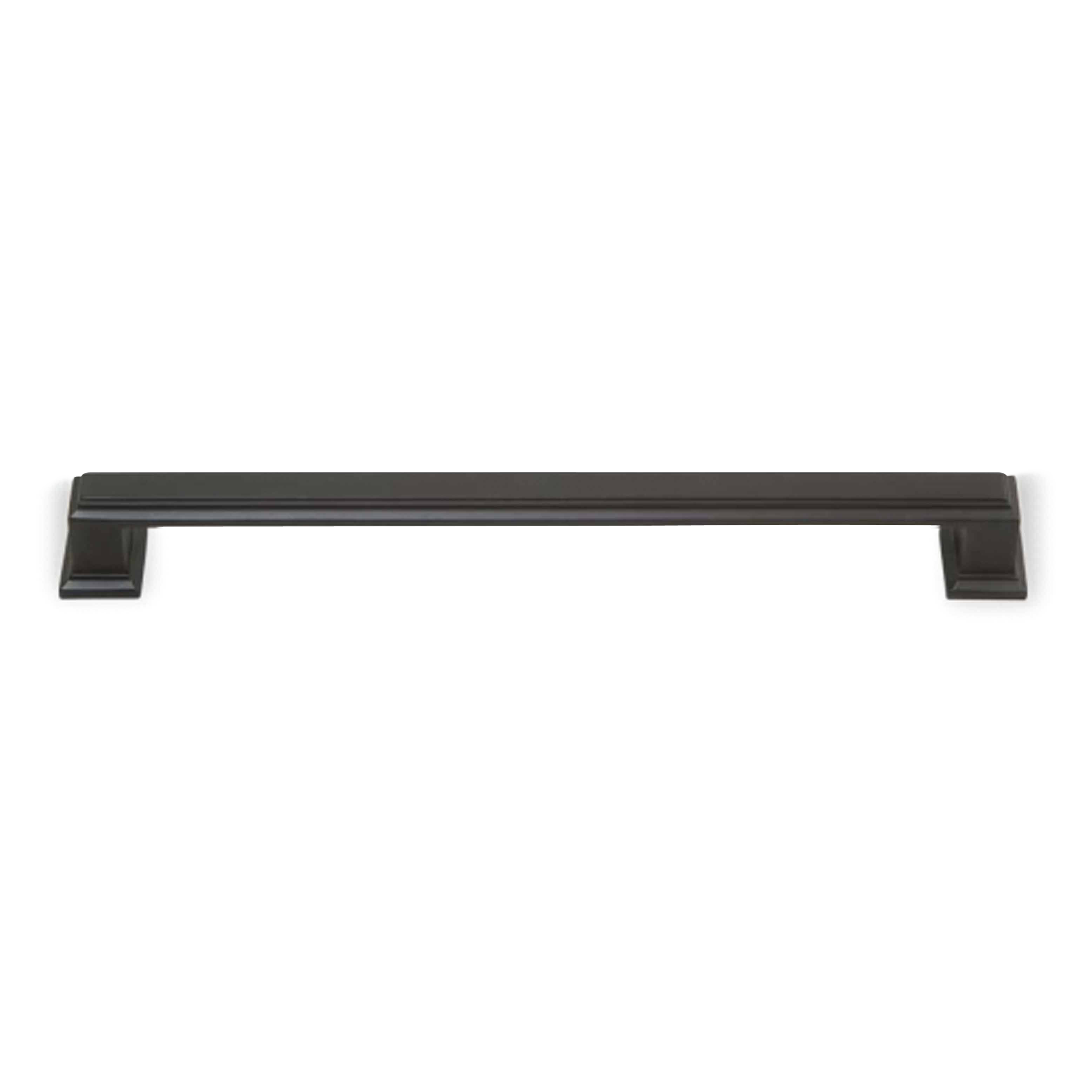 A traditional pull with ridge detailing.