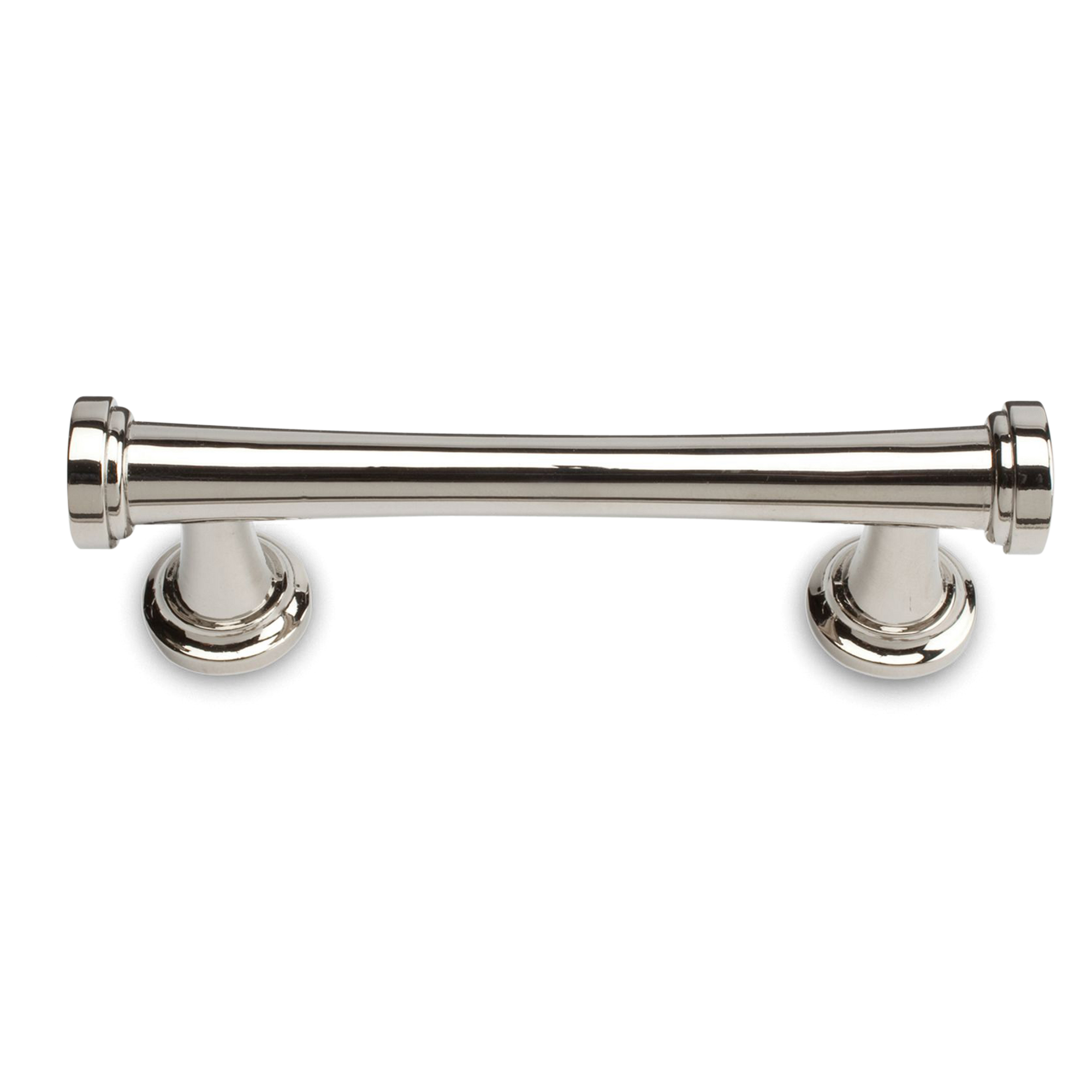 A simple contemporary pull with ring detailing.