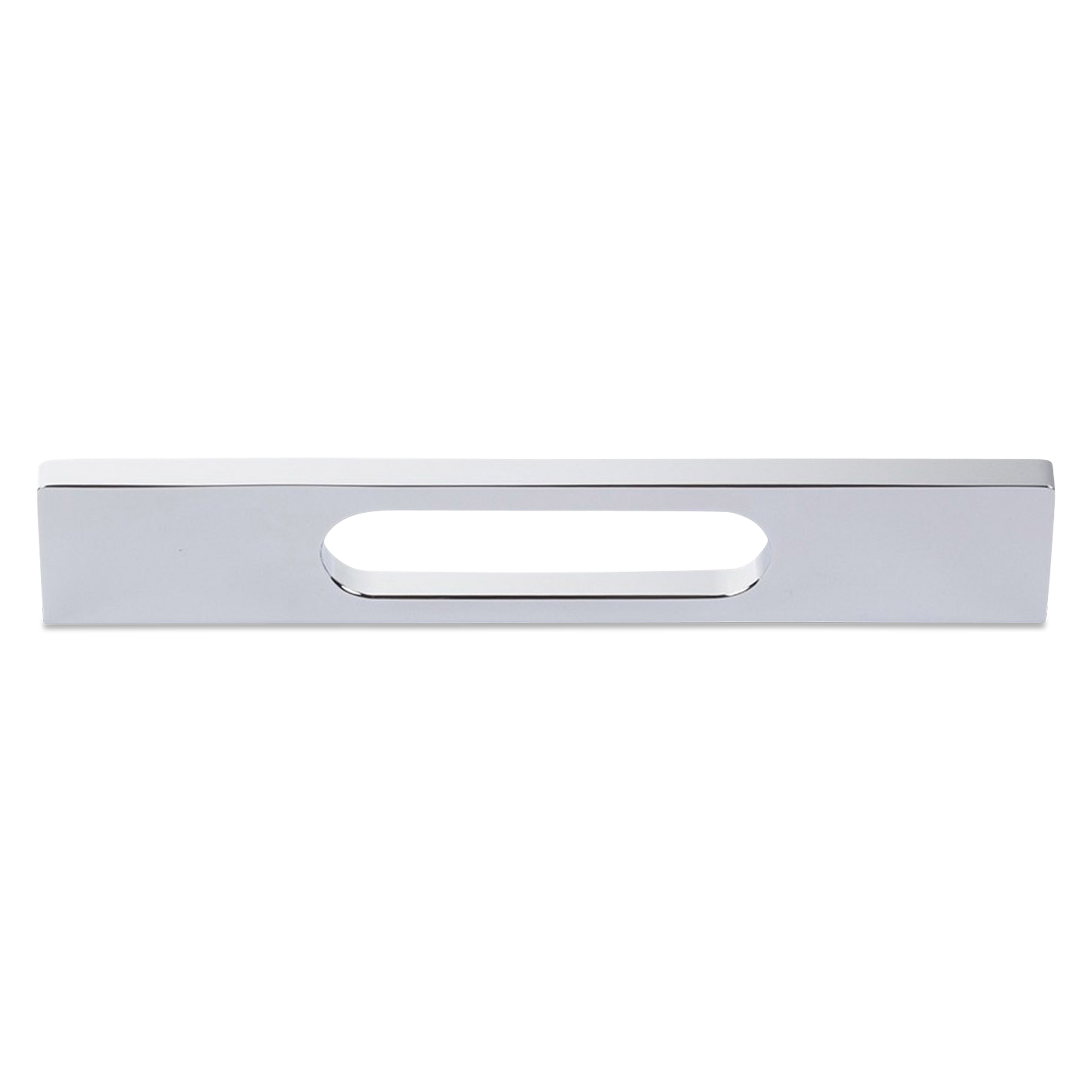 The Level Pull features a contemporary, modern style.