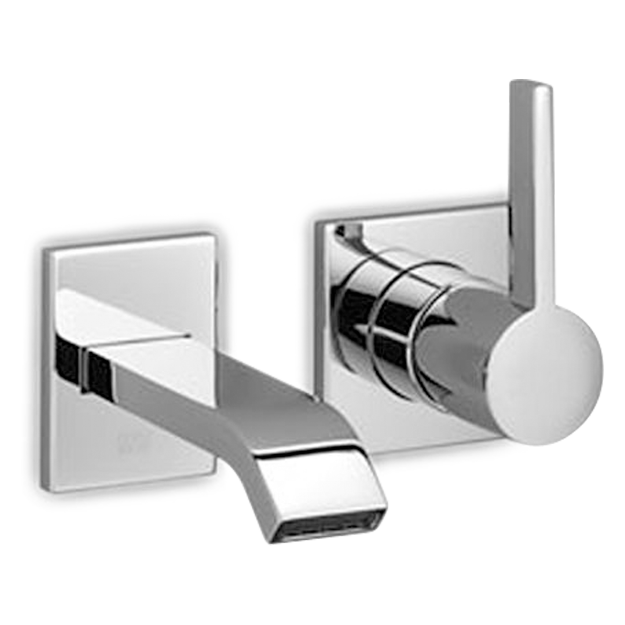 Wall-mount single-lever basin faucet.